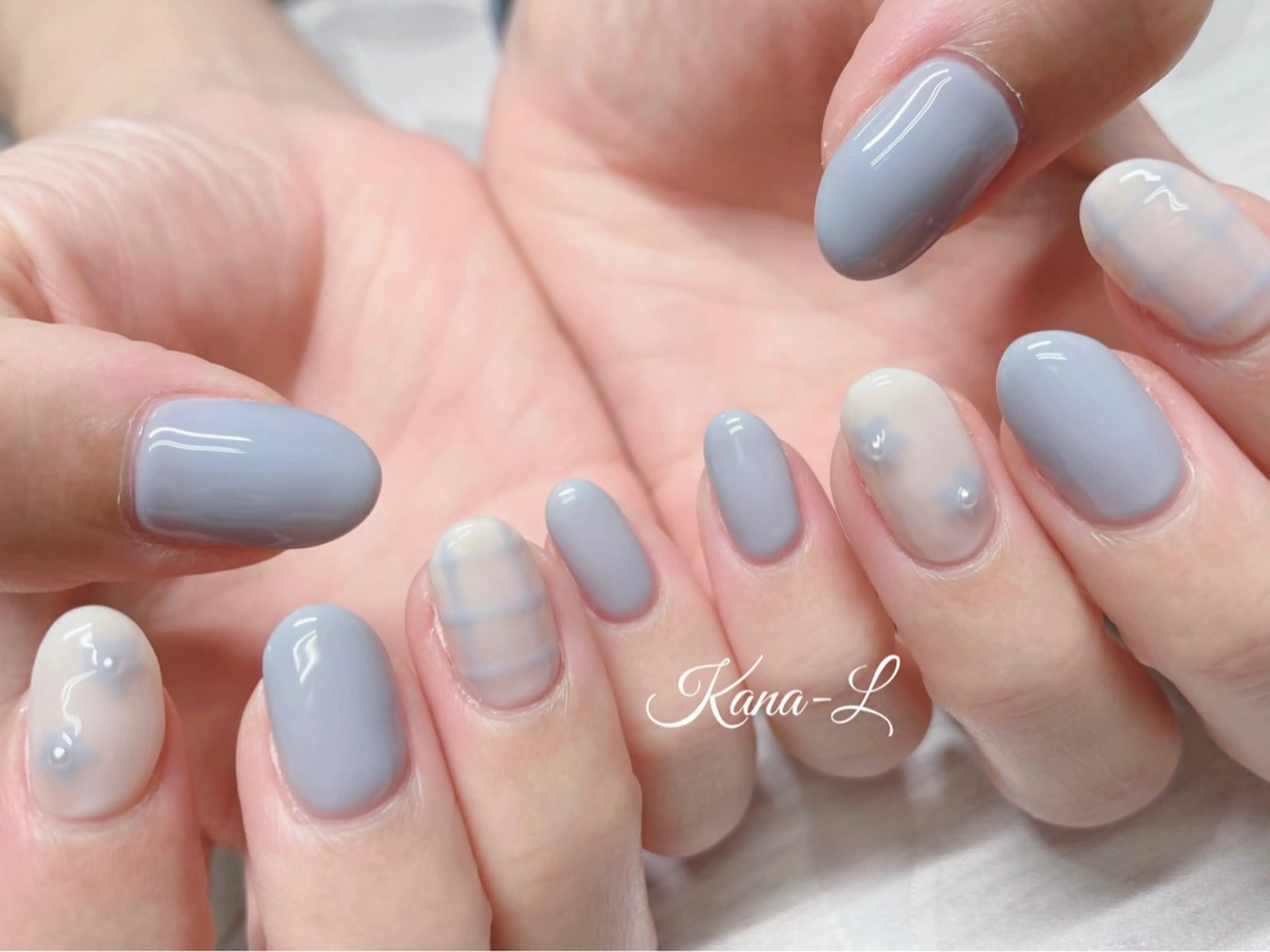 ネイル フラワーネイル ジェルネイル 韓国ネイル パラジェル 春ネイル 芦辺 香奈のネイルデザイン