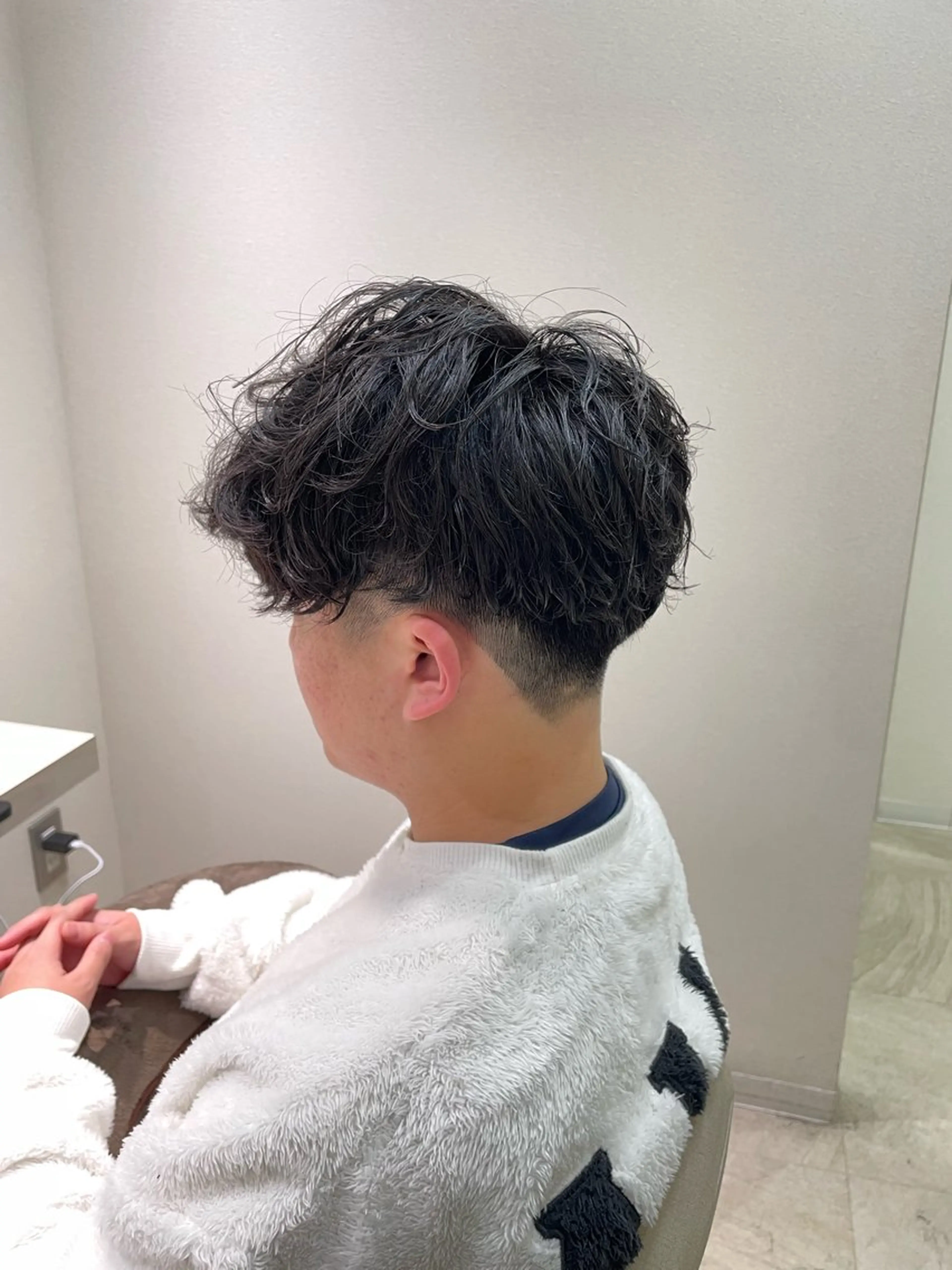 パーマ メンズ スペインカール カット パーマ トリートメント 田中 郁也のヘアスタイル