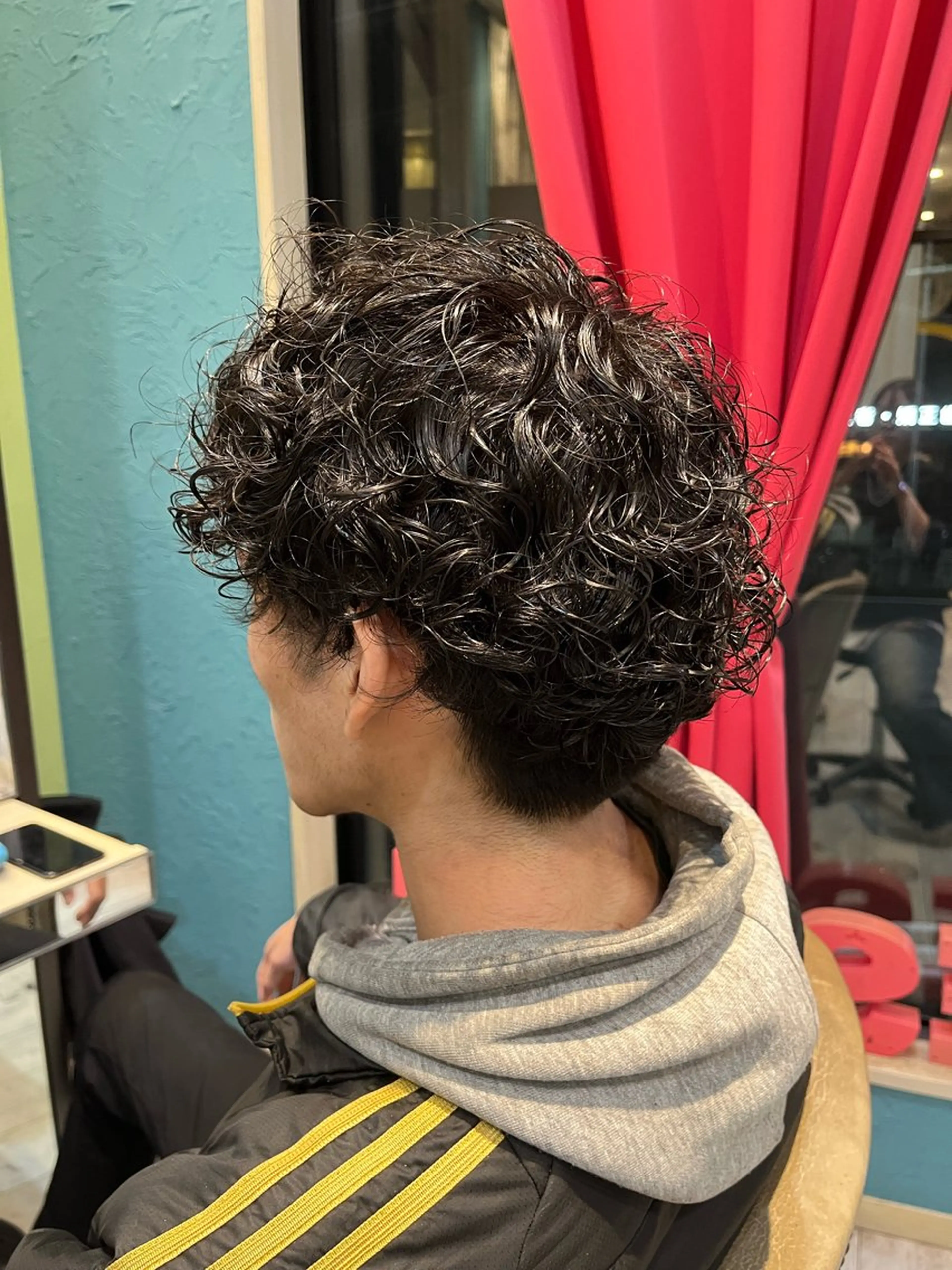 パーマ メンズ カット パーマ 塚崎 日和のヘアスタイル