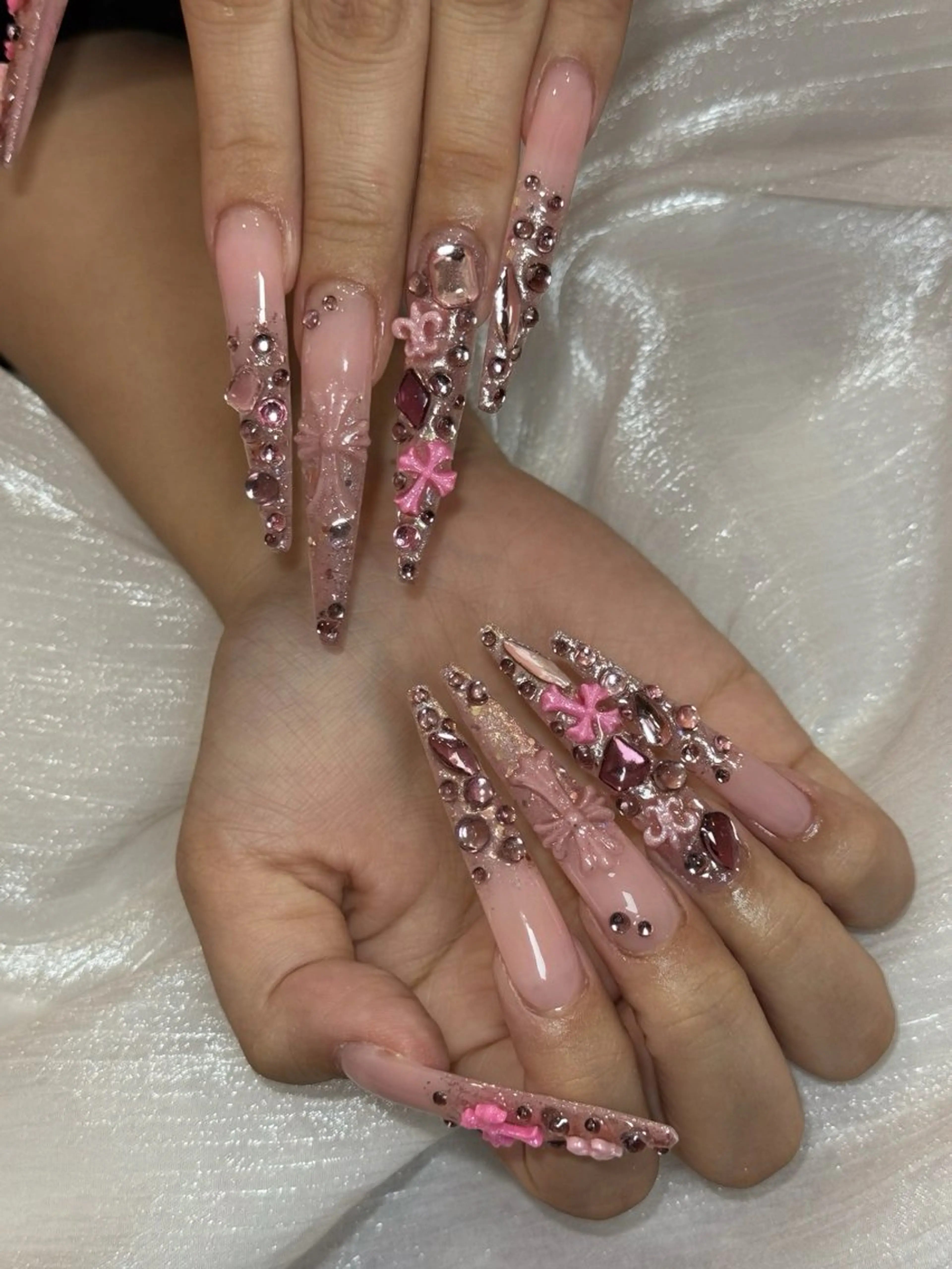 ネイル アートネイル ロングネイル icy nail れいあのネイルデザイン