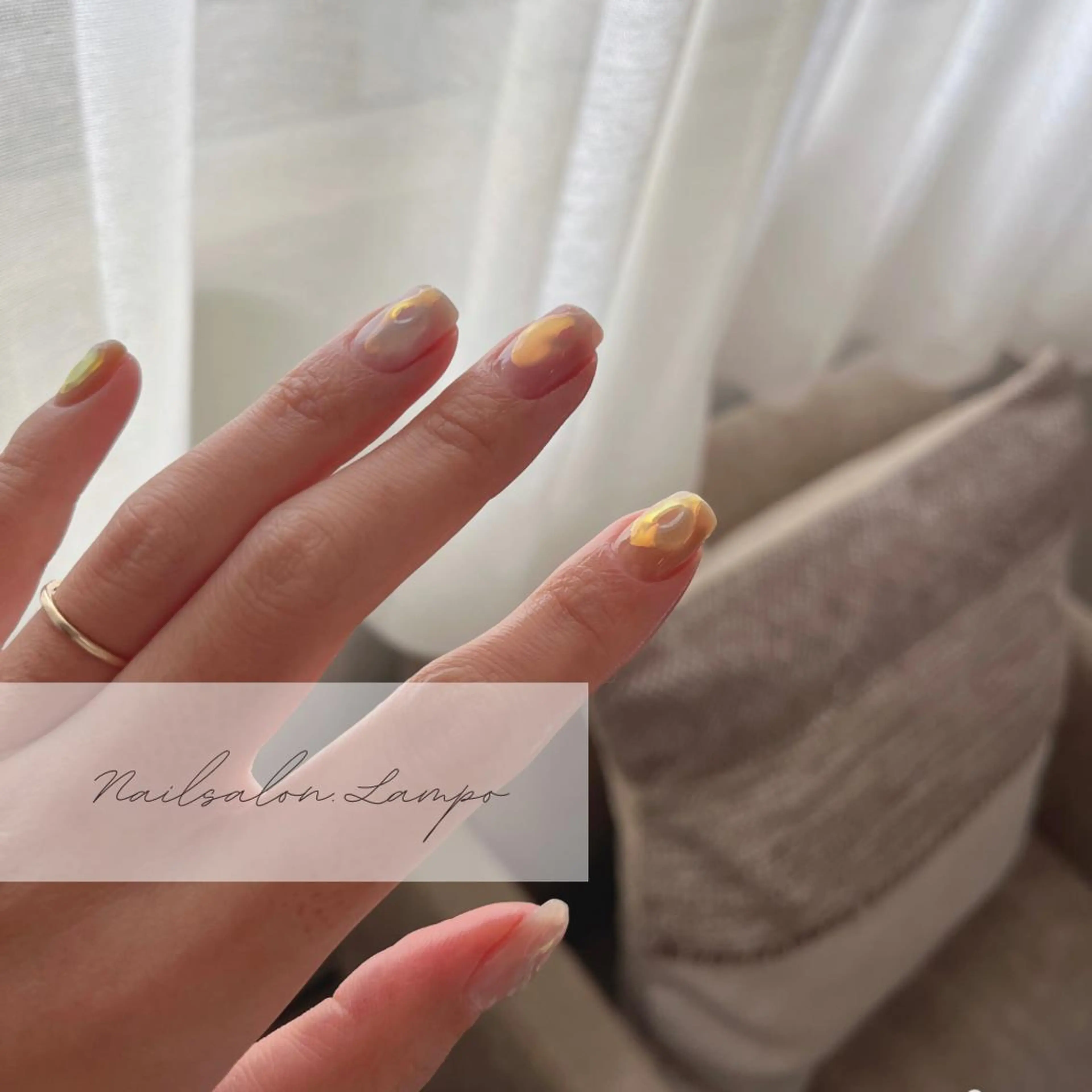 ネイル 氷ネイル・うるうるネイル ハンドネイル lampo yukoのネイルデザイン