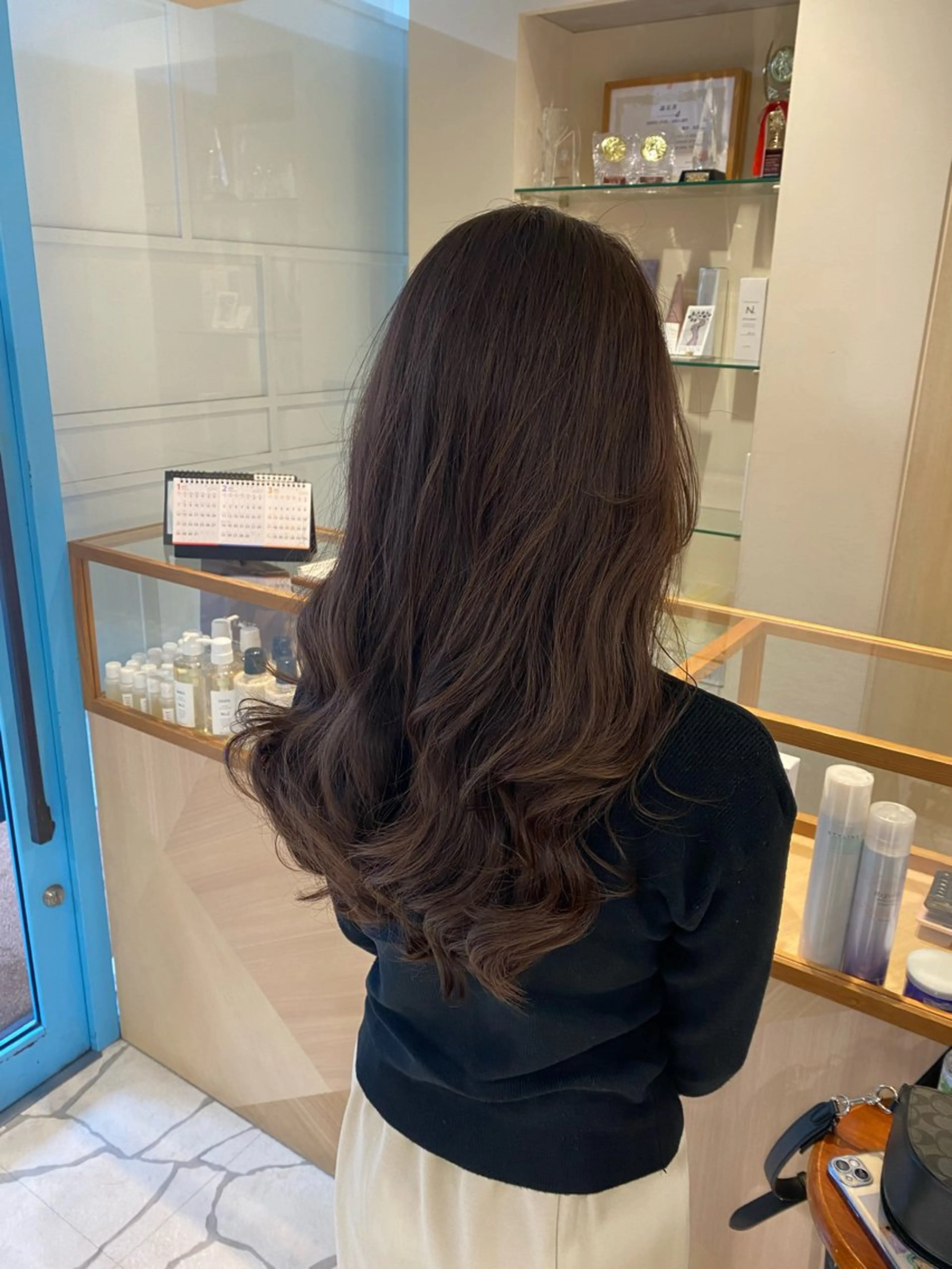 ロング パーマ カット パーマ トリートメント 三代 ゆりあのヘアスタイル