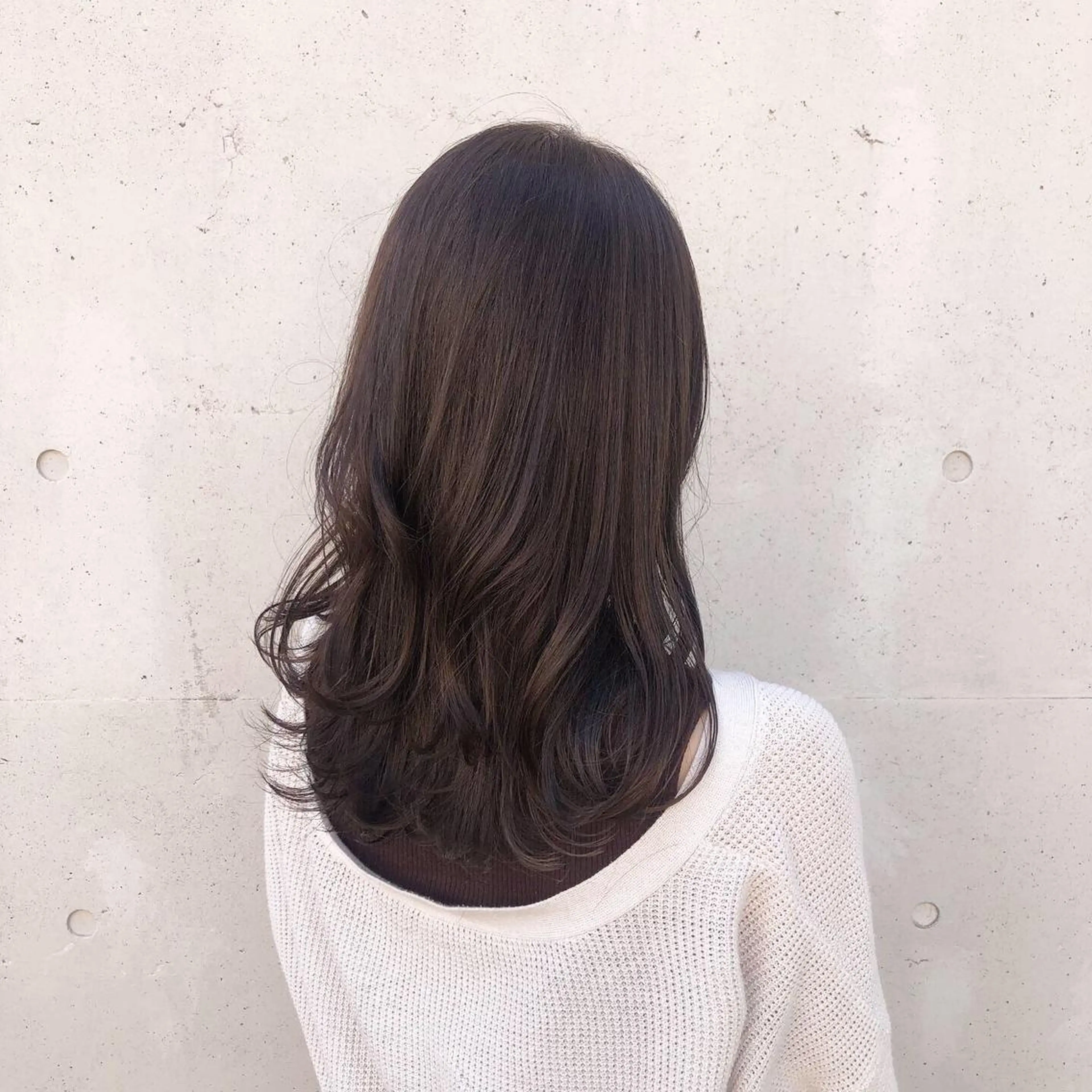 ロング カラー ヘアアレンジ ブラウンカラー ココアブラウン カット ヘアカラー トリートメント 酸性縮毛矯正🧴韓国 レイヤー/髪質改善のヘアスタイル