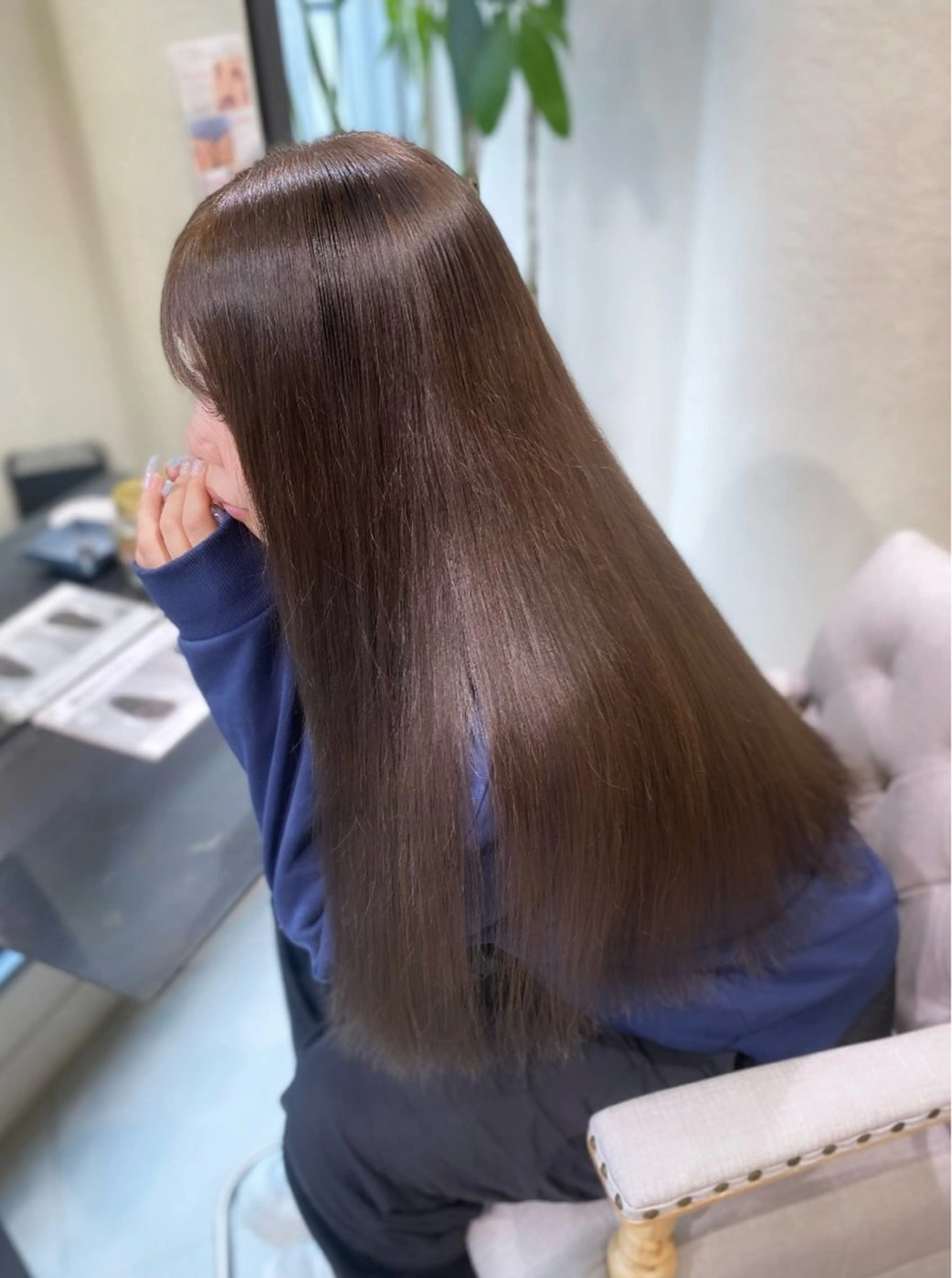 カラー 透明感カラー グレージュ ヘアカラー ハイトーン✨艶髪💘 💘 AYANO💘のヘアスタイル