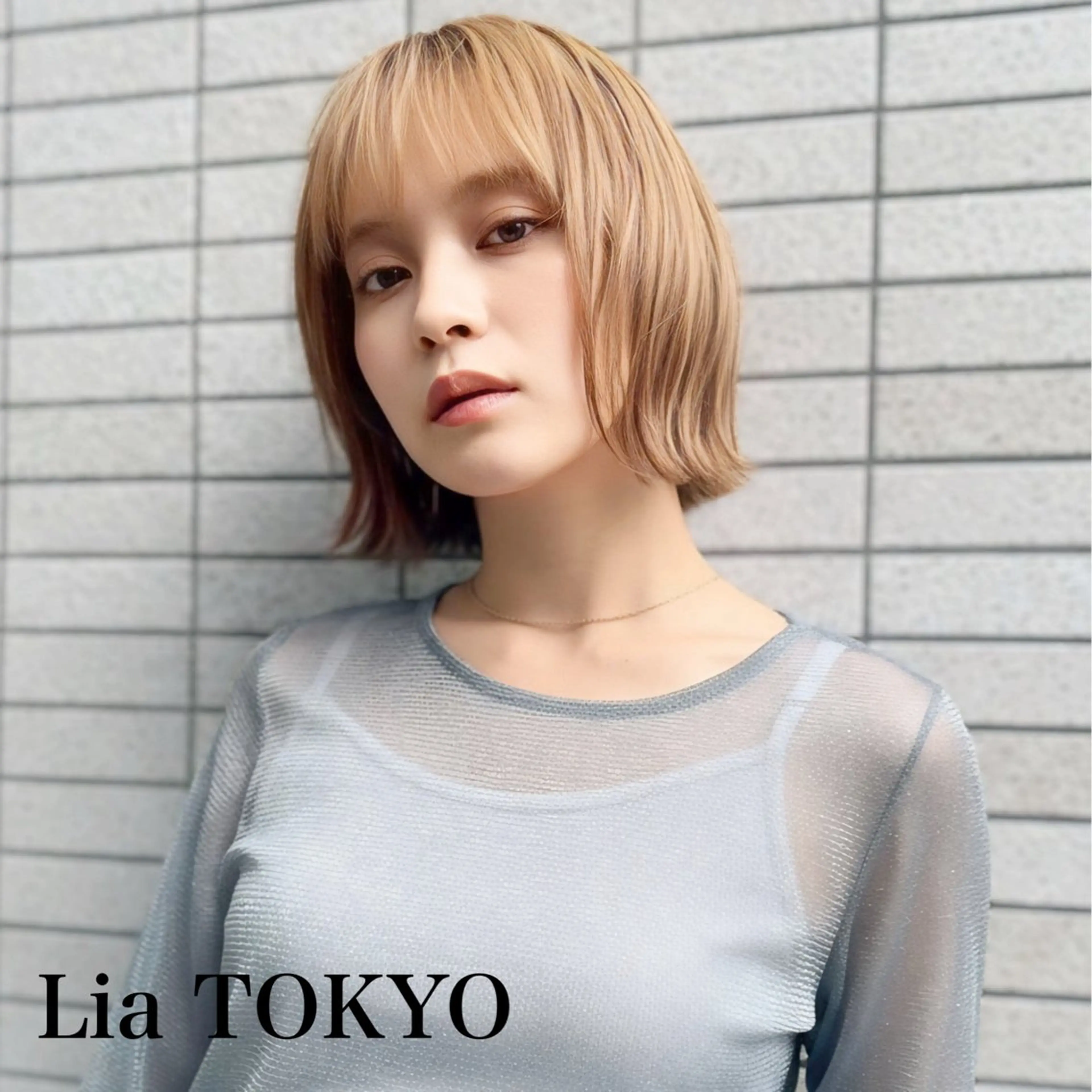 ショート ボブ 外ハネヘア カット ヘアカラー トリートメント Lia TOKYO 門前仲町 徒歩4分のヘアスタイル