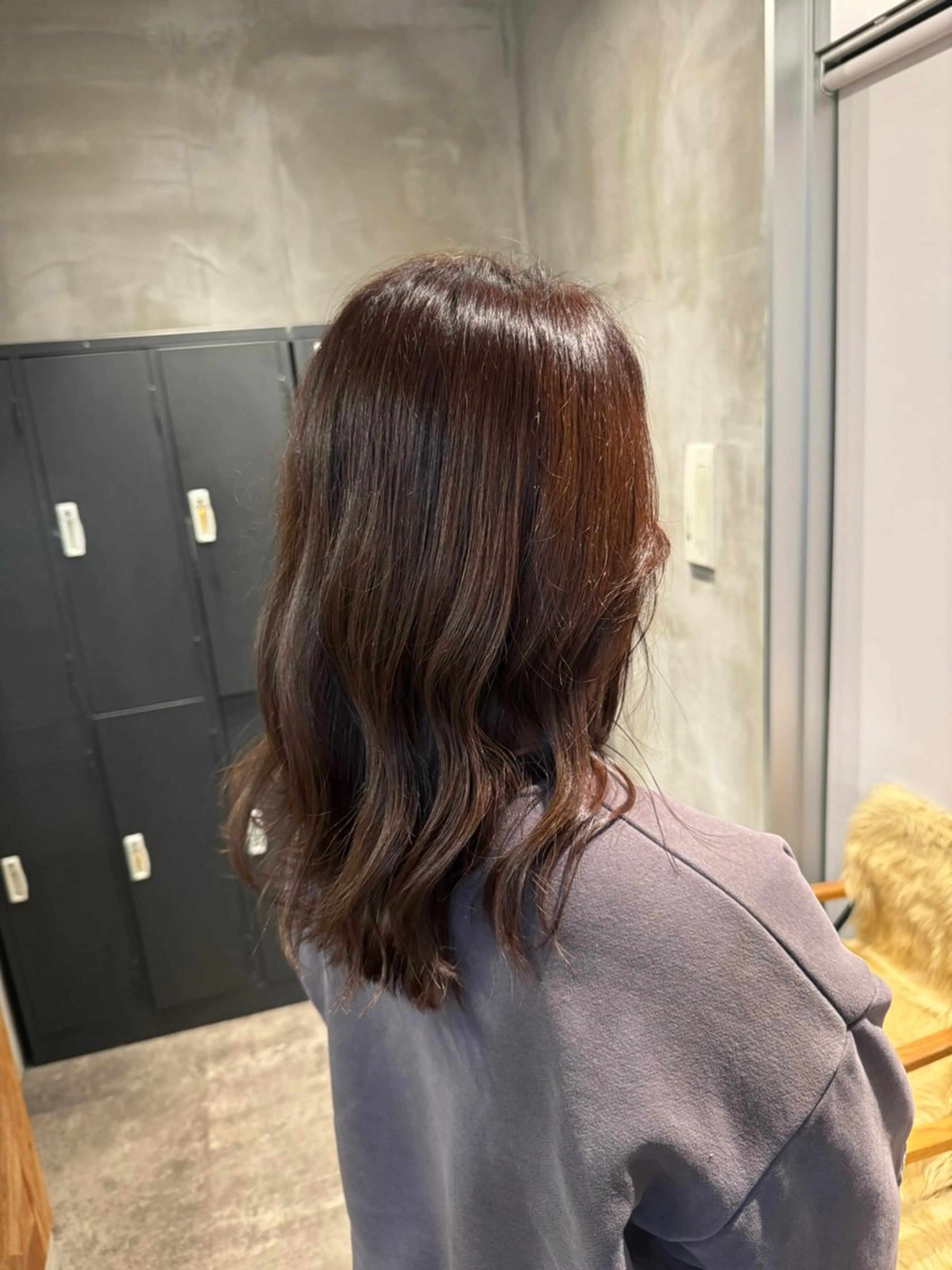 カラー ブラウンカラー 縮毛矯正 原田 夢来のヘアスタイル