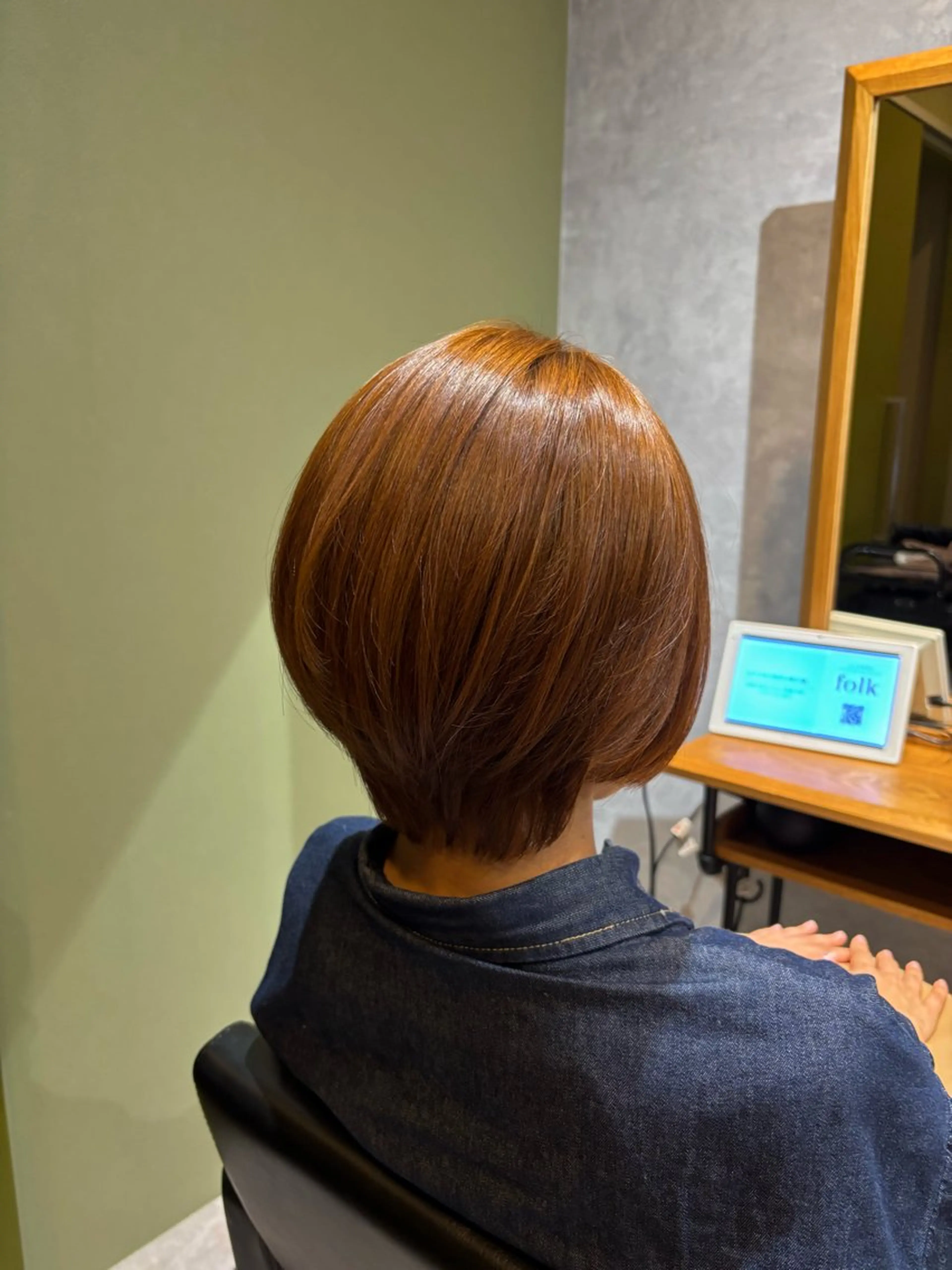 ショート カラー オレンジ ショートヘア Agu 西台店 衣莉💫のヘアスタイル