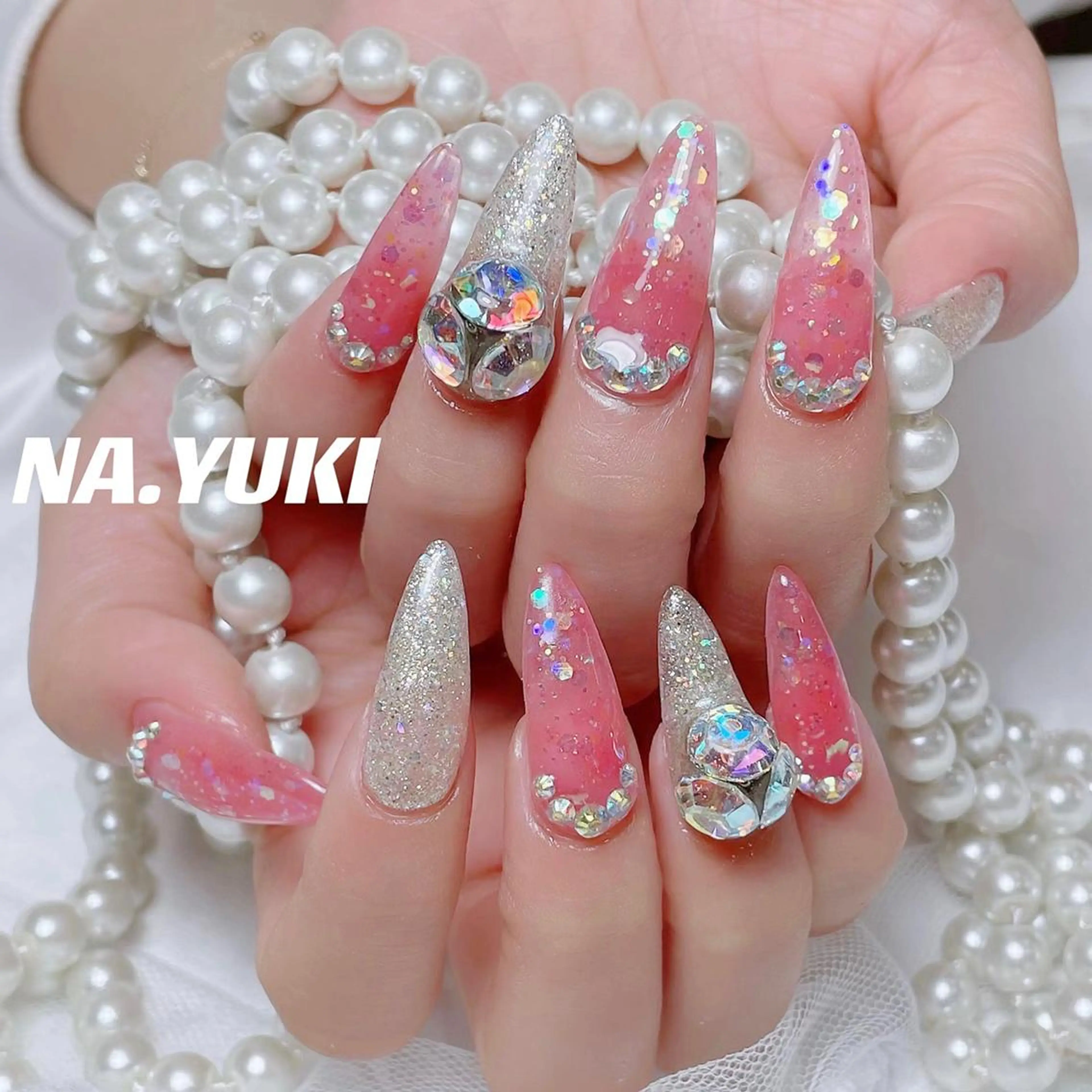 ネイル ロングネイル ハンドネイル ハンドケア 🎀 moo～ 🎀のネイルデザイン