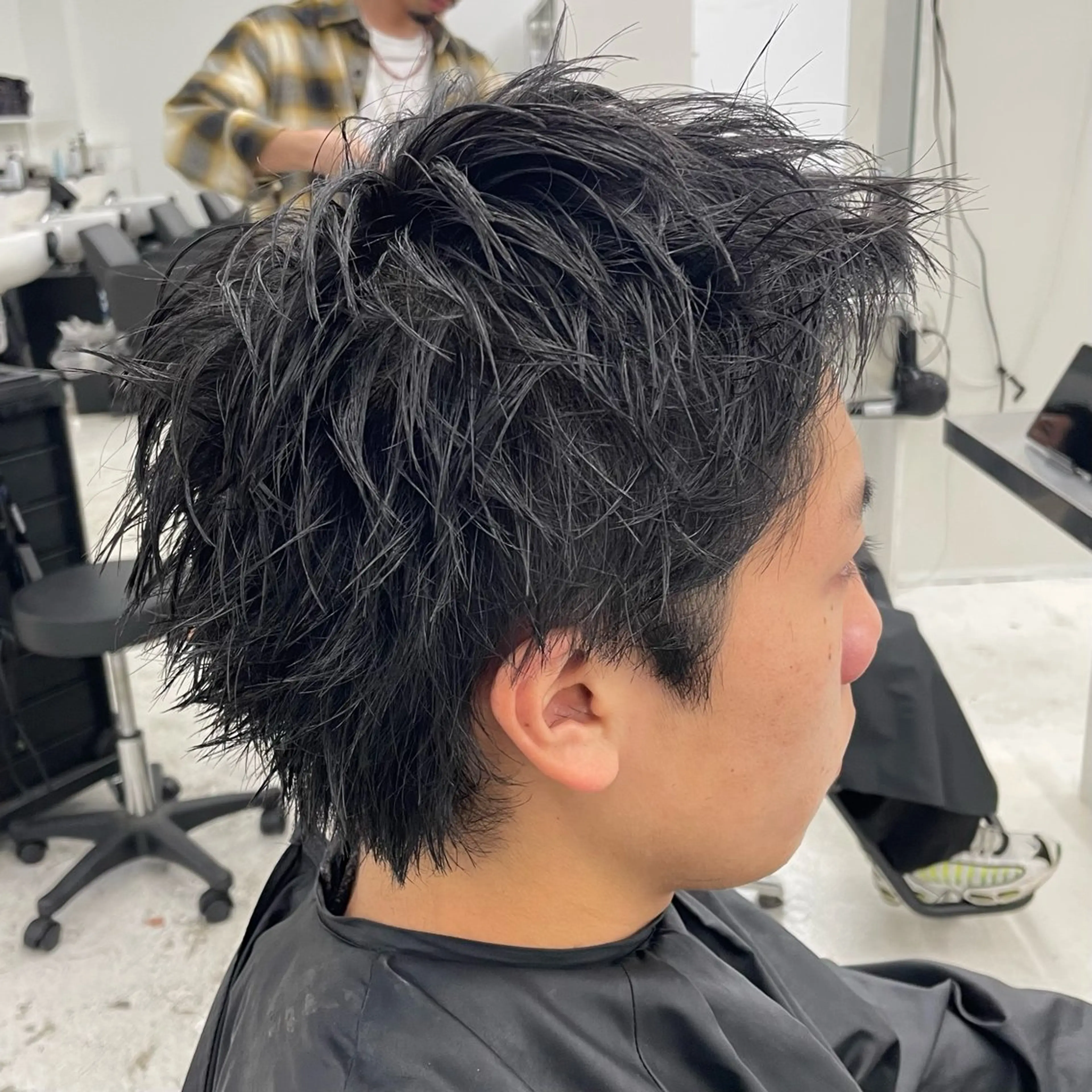ショート メンズ メンズショート スパイキーショート 刈り上げ ショートヘア 【柏メンズパーマ職人 】店長 KAZUMAのヘアスタイル