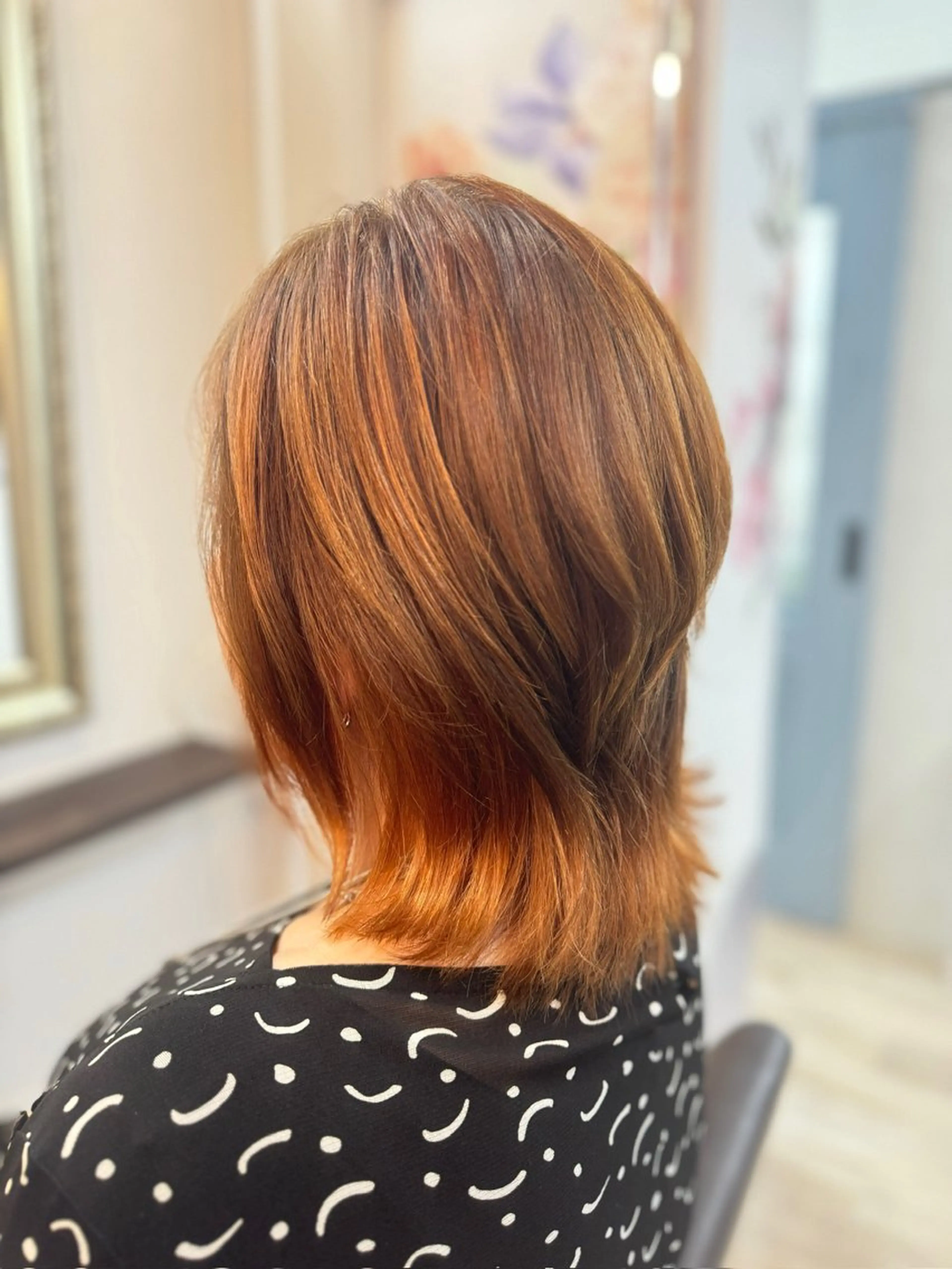 ミディアム カラー Unjour Kanaのヘアスタイル