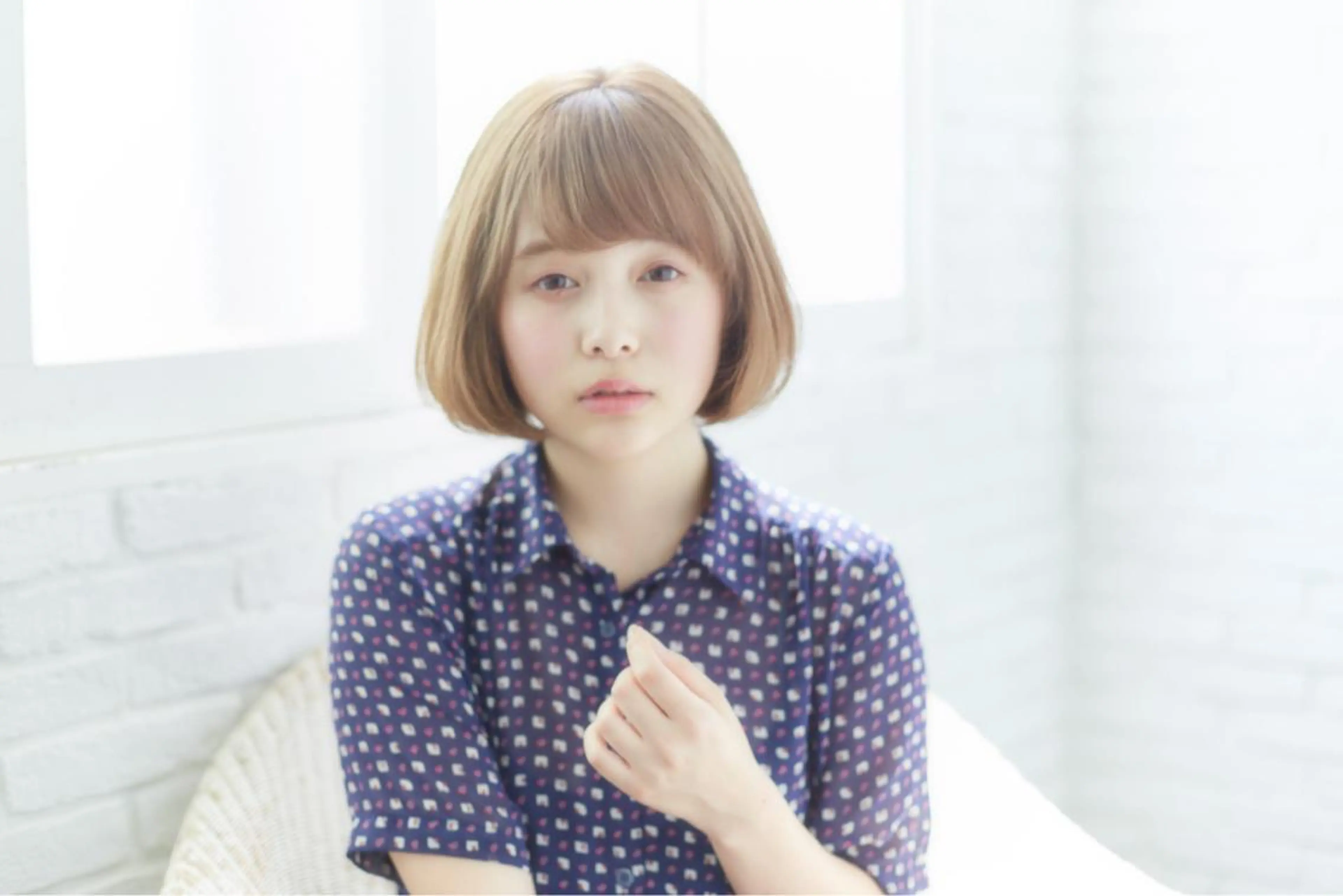 ショート カラー BEBE所属・ご新規様限定 透明感カラーKANAのヘアスタイル