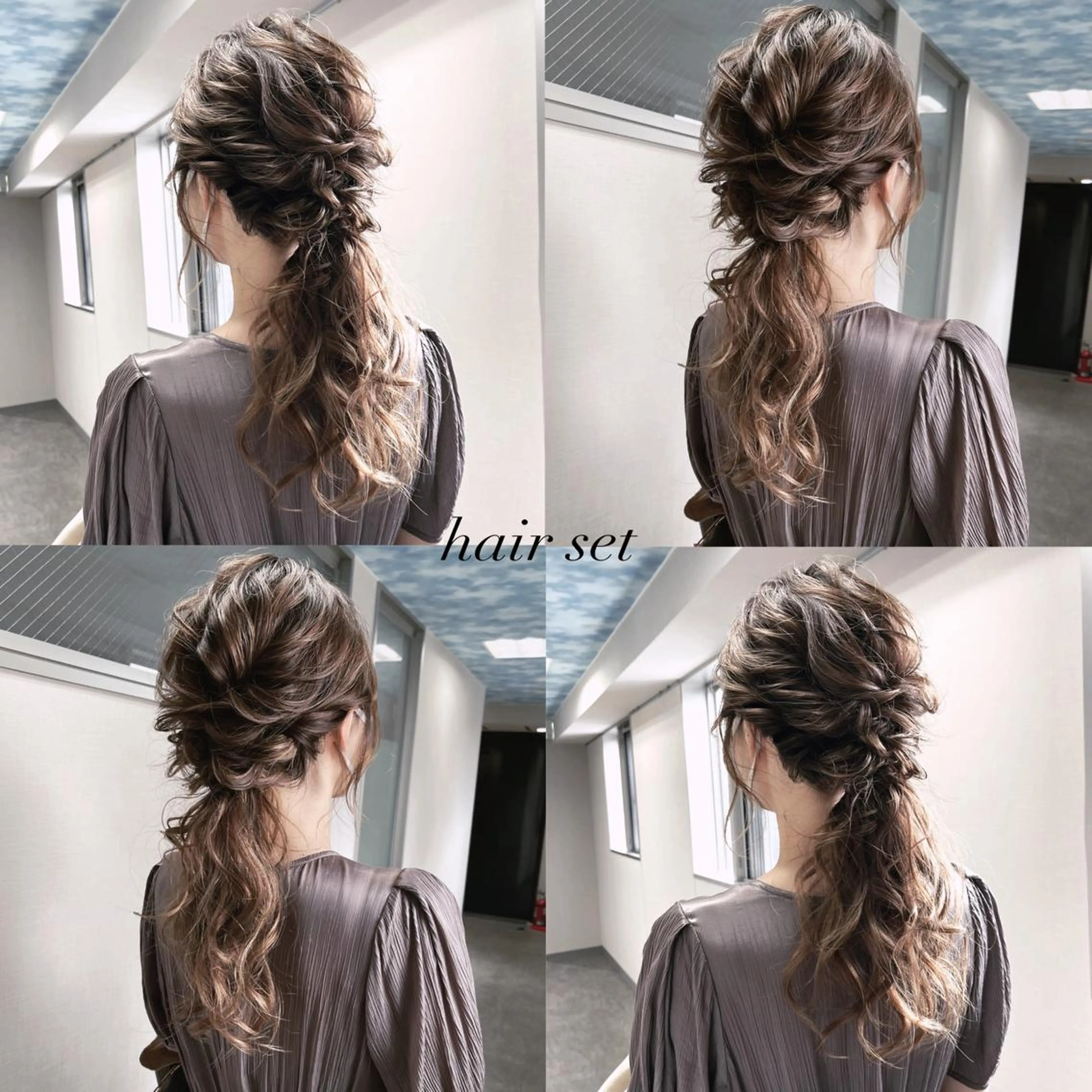 ヘアアレンジ ヘアセット 松井那津子 /ハイライトブリーチのヘアスタイル