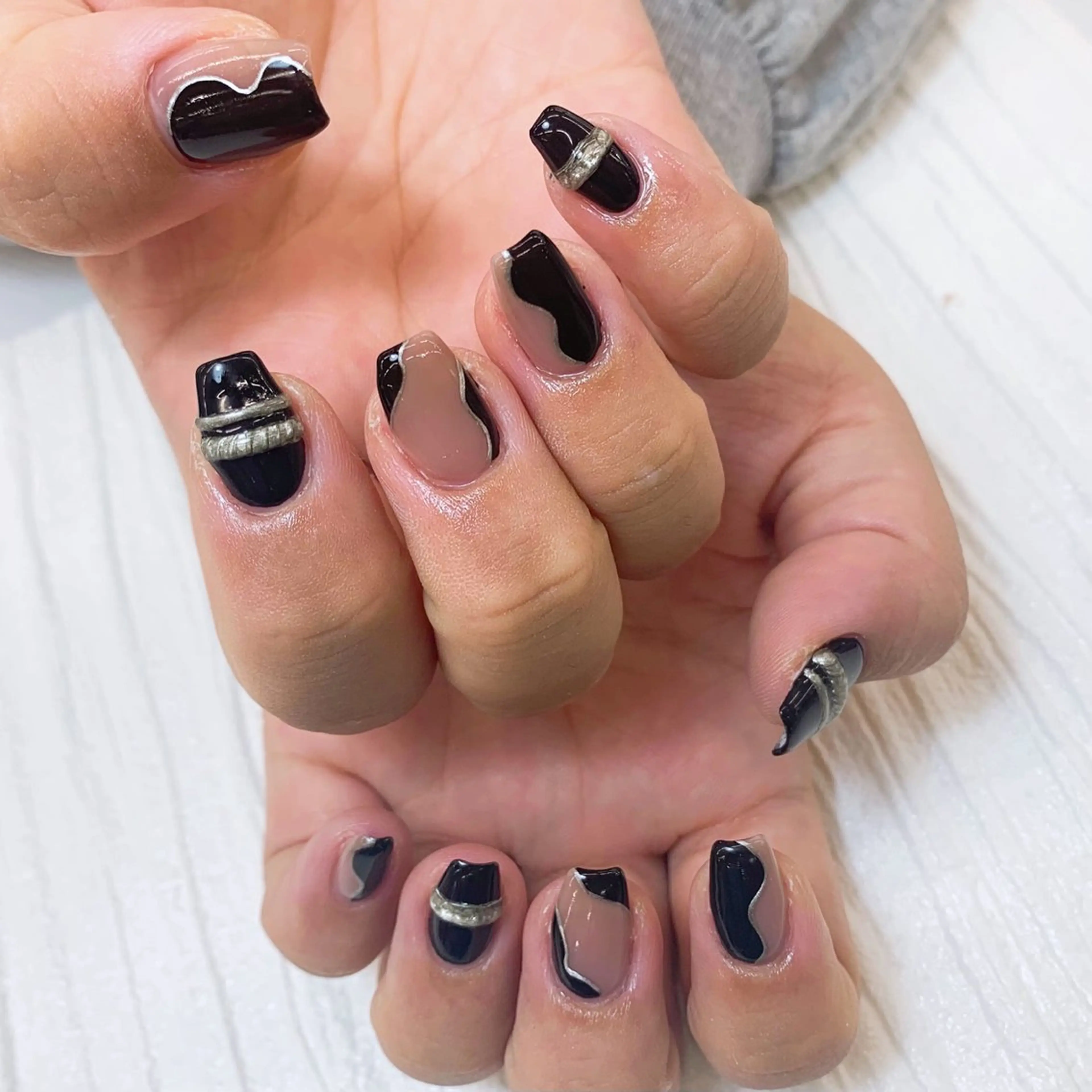 ネイル ハンドネイル ⭐︎休業中の練習⭐︎ JNA認定講師髙橋のネイルデザイン