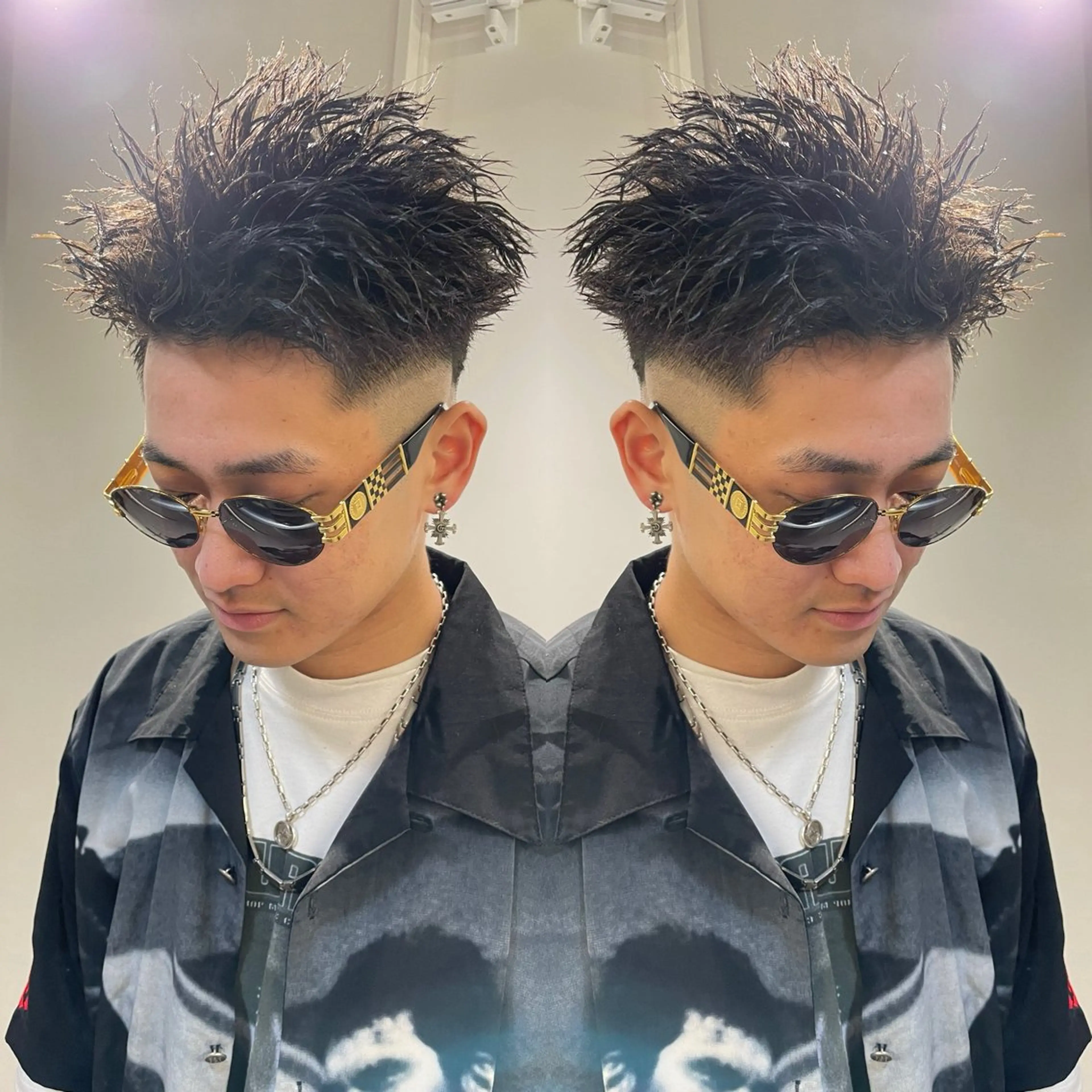 ショート パーマ メンズ フェードカット メンズパーマ メンズツイストパーマ ツイストパーマ カット パーマ トリートメント 🔥Mackey🔥 メンズ特化型美容師のヘアスタイル