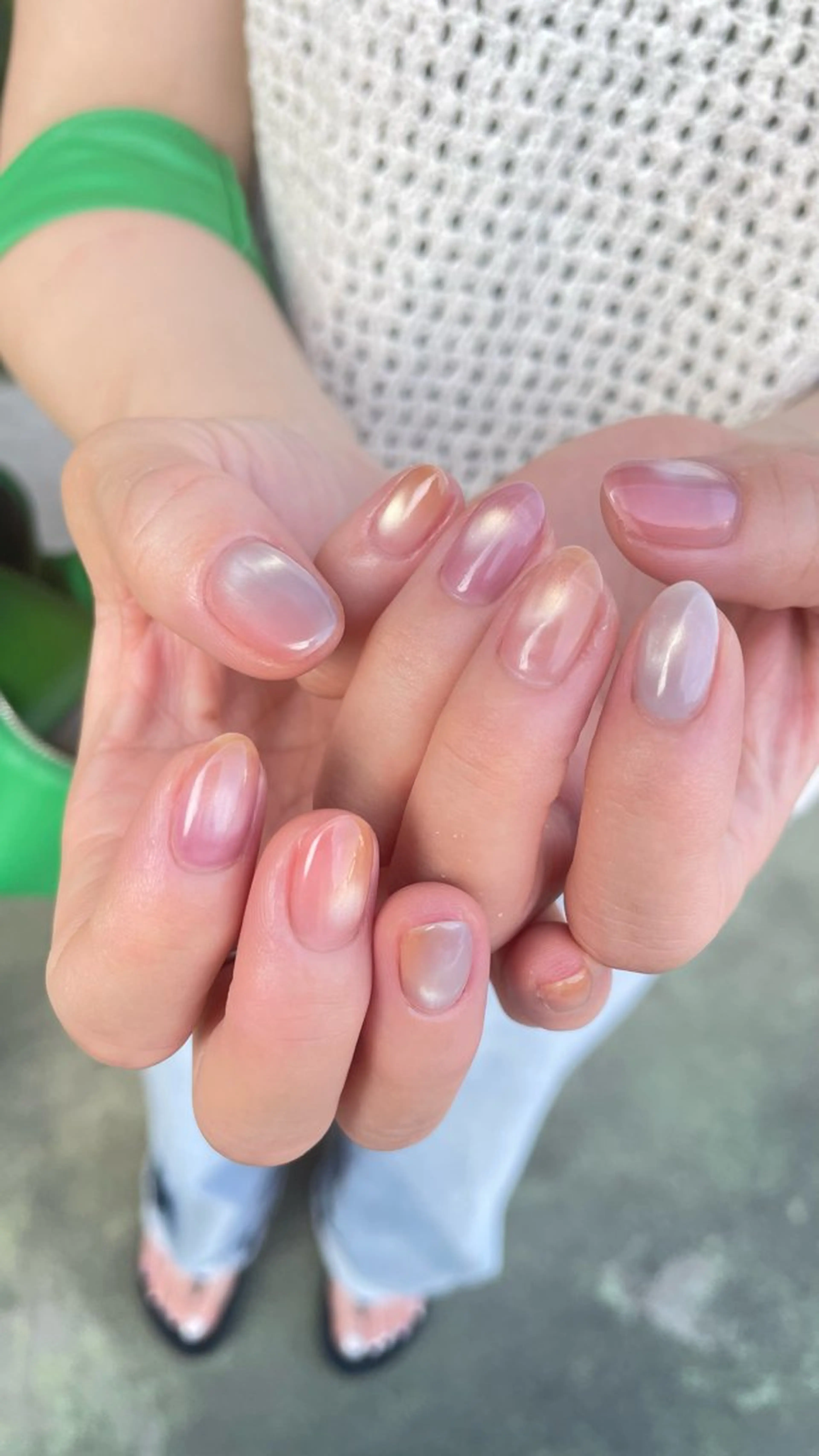 ネイル 氷ネイル・うるうるネイル マグネットネイル nailsalon ito.のネイルデザイン