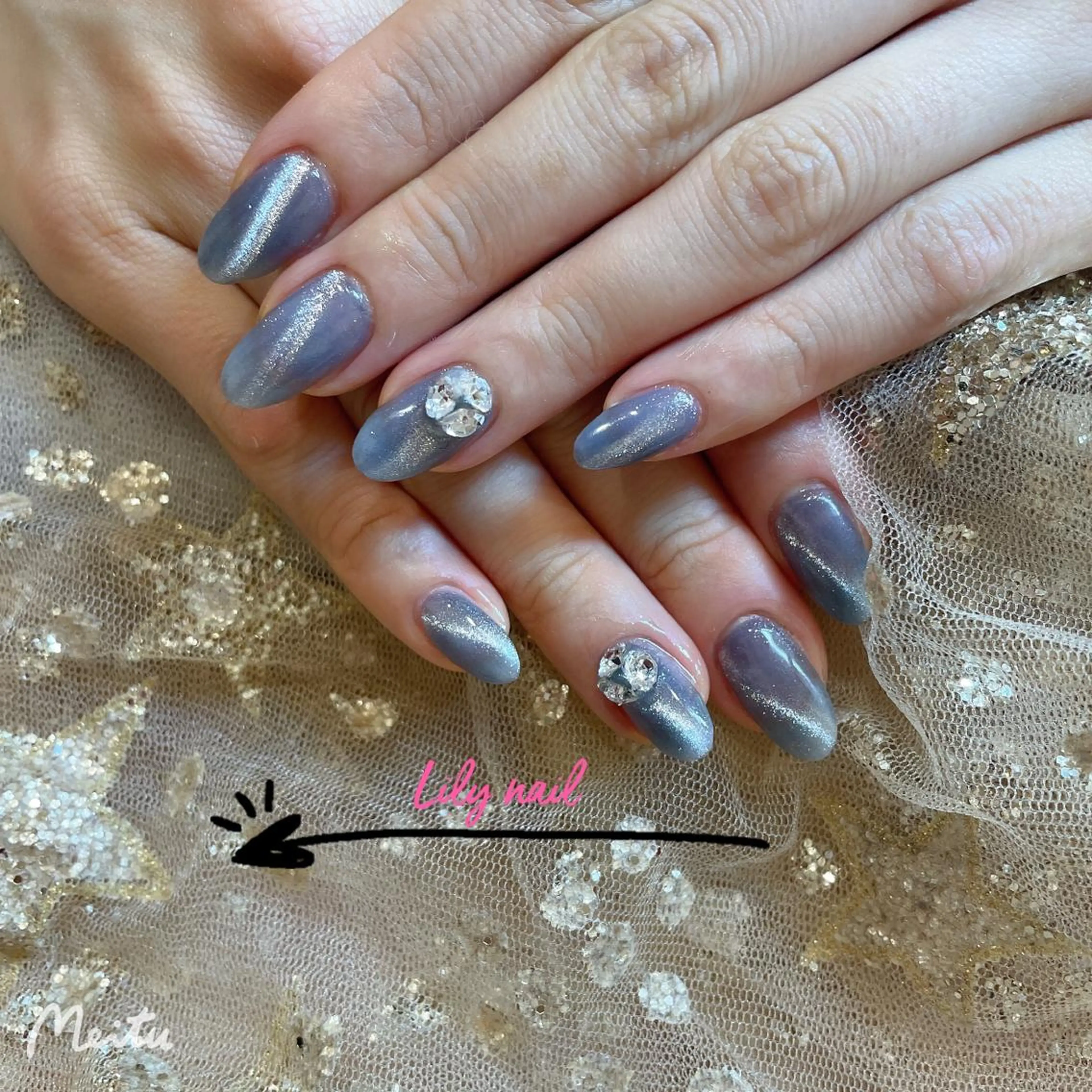 ネイル マグネットネイル nail Lilyのネイルデザイン
