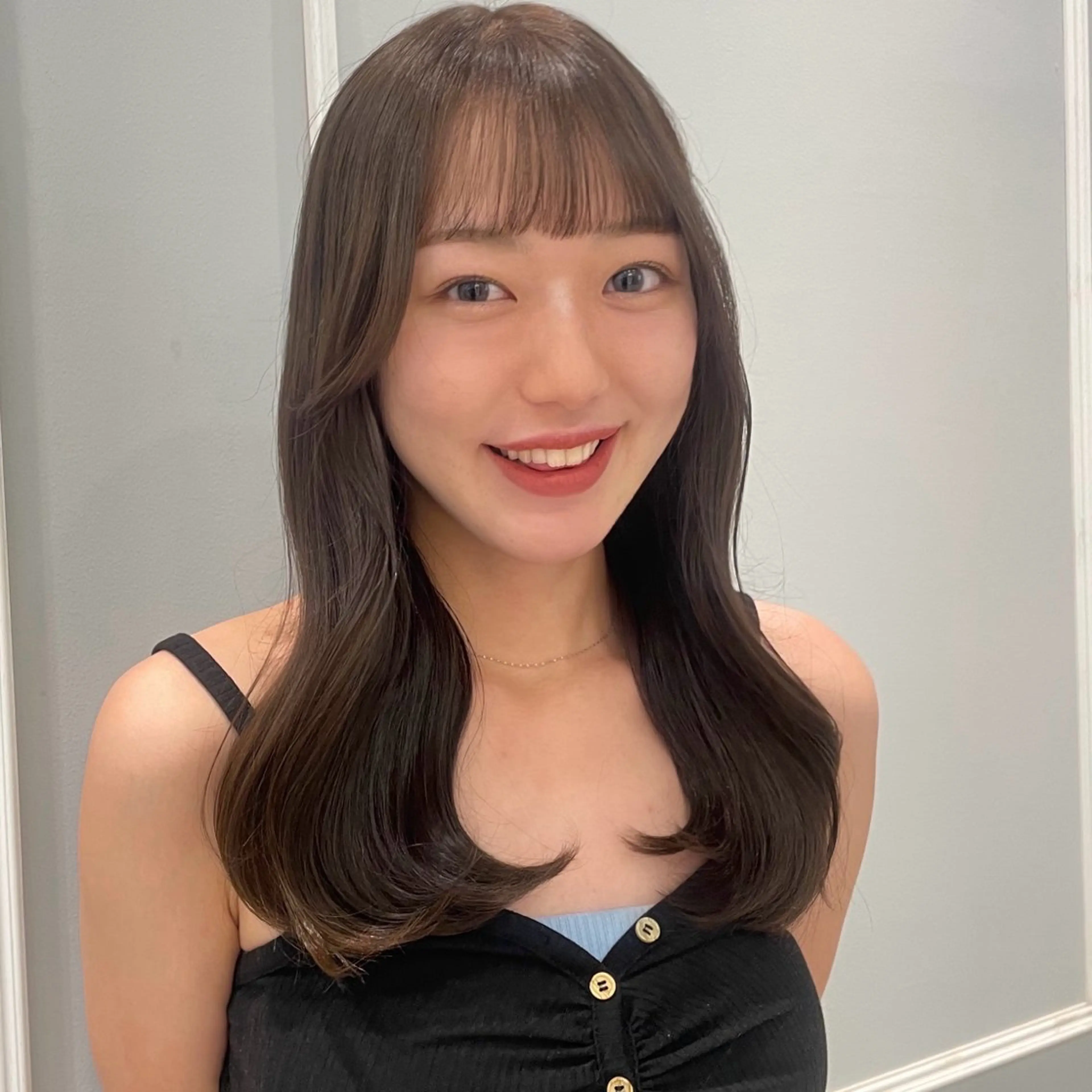 ロング カット ヘアカラー トリートメント 🩶赤み消しカラー 🐈‍⬛荻野美思🐾のヘアスタイル