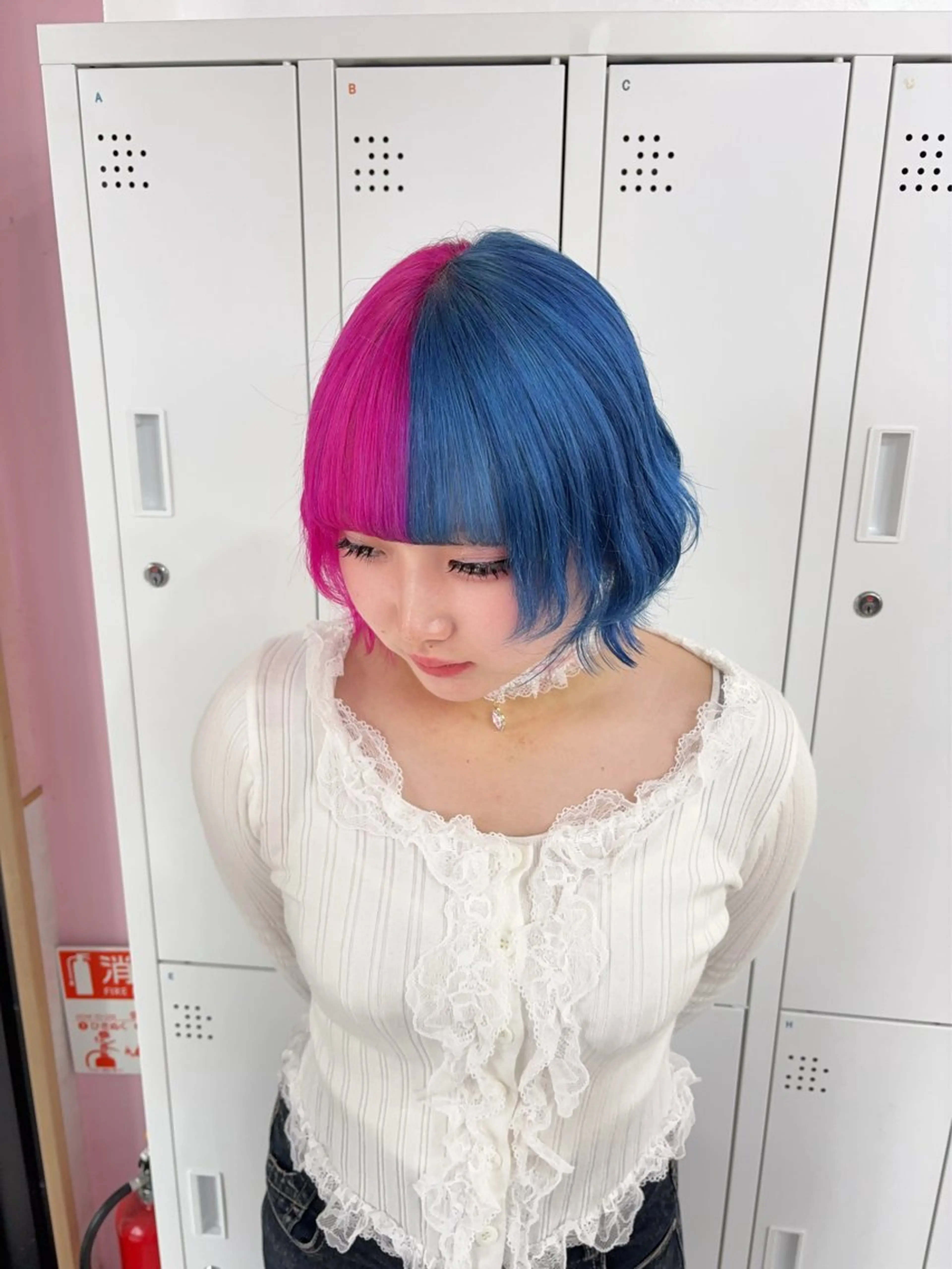 ミディアム カラー 甘ふわgirly🎀 ハイトーン🤍Ramのヘアスタイル