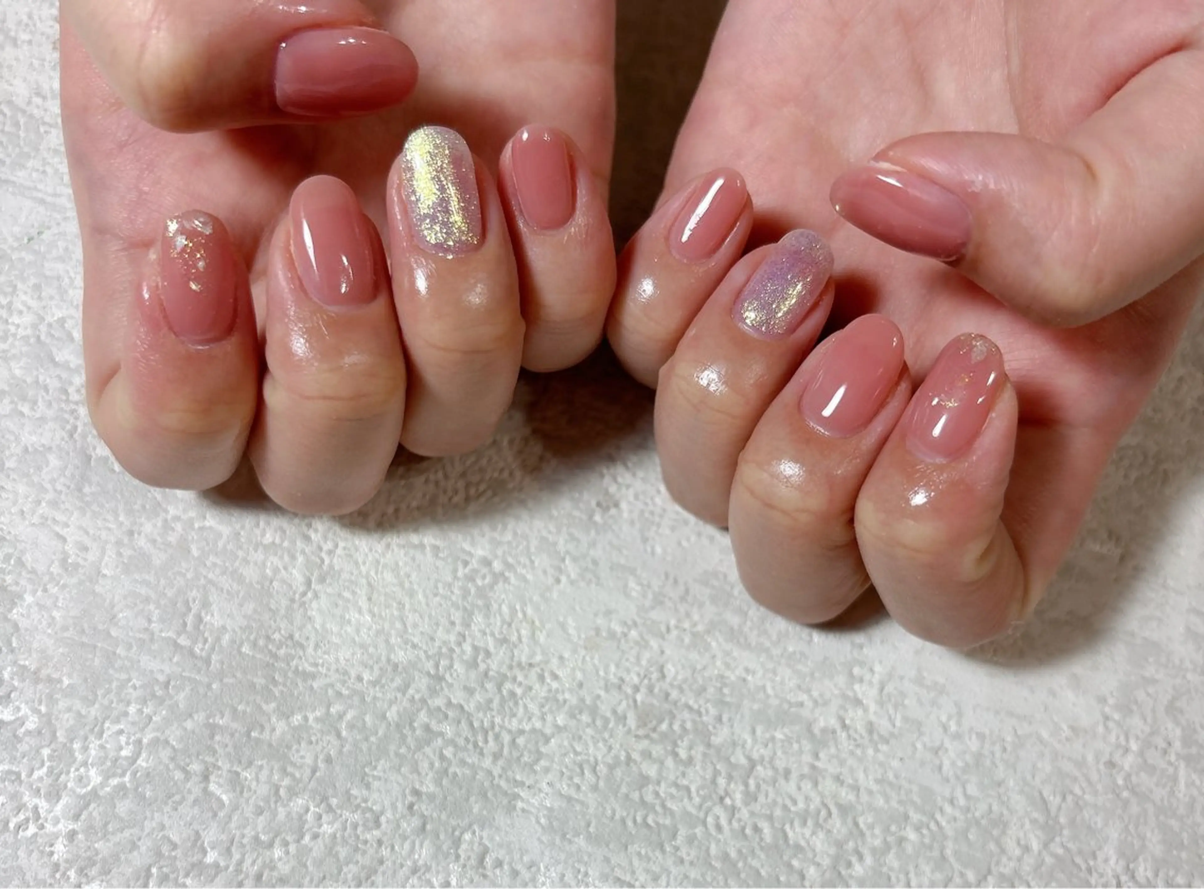 ネイル オーロラネイル フラワーネイル フットネイル フレンチネイル ジェルネイル ハンドネイル kiki nail たまプラーザのネイルデザイン