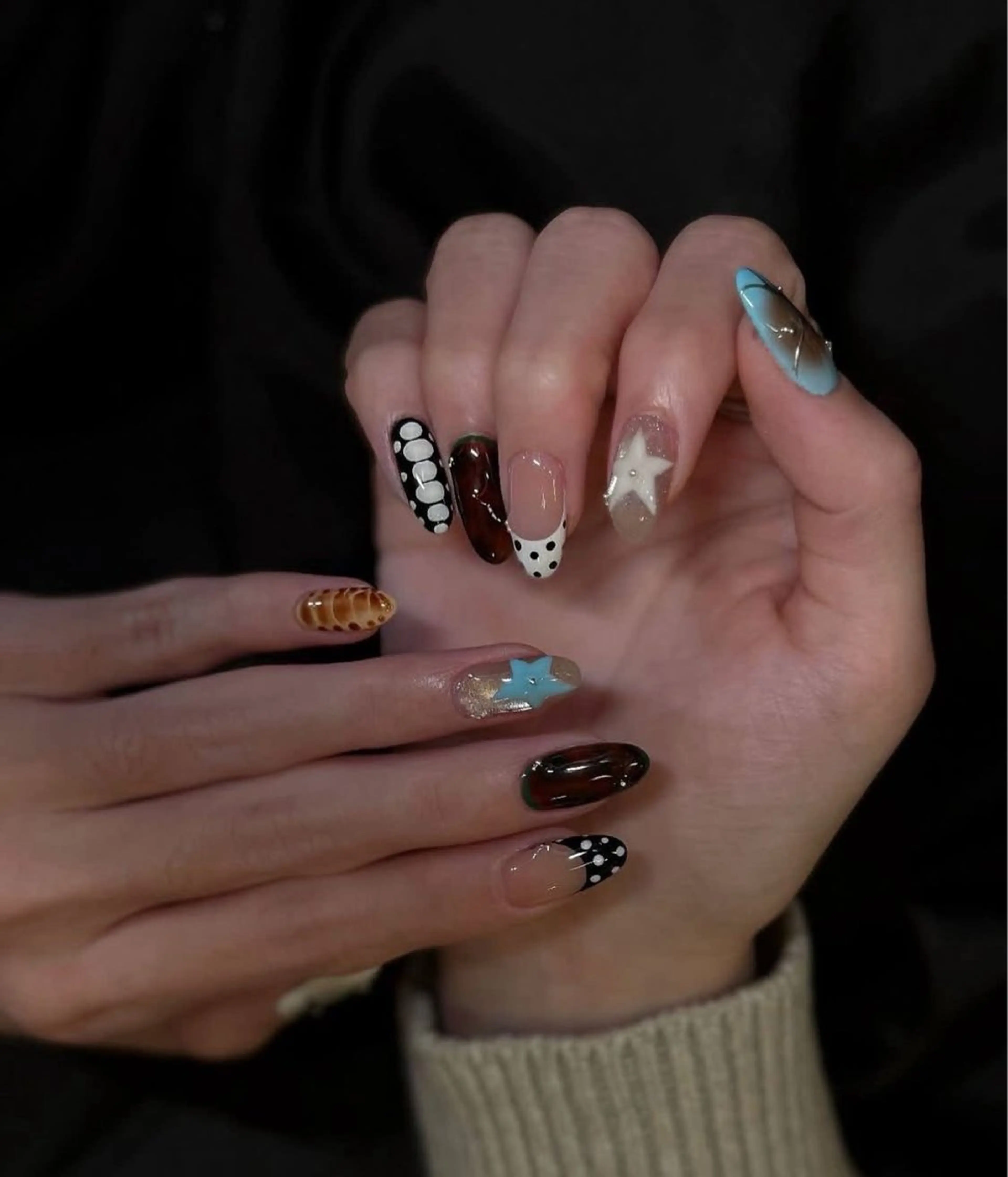 セミロング ハンドネイル TDnailsalon所属・T&D NailSalonのネイルデザイン