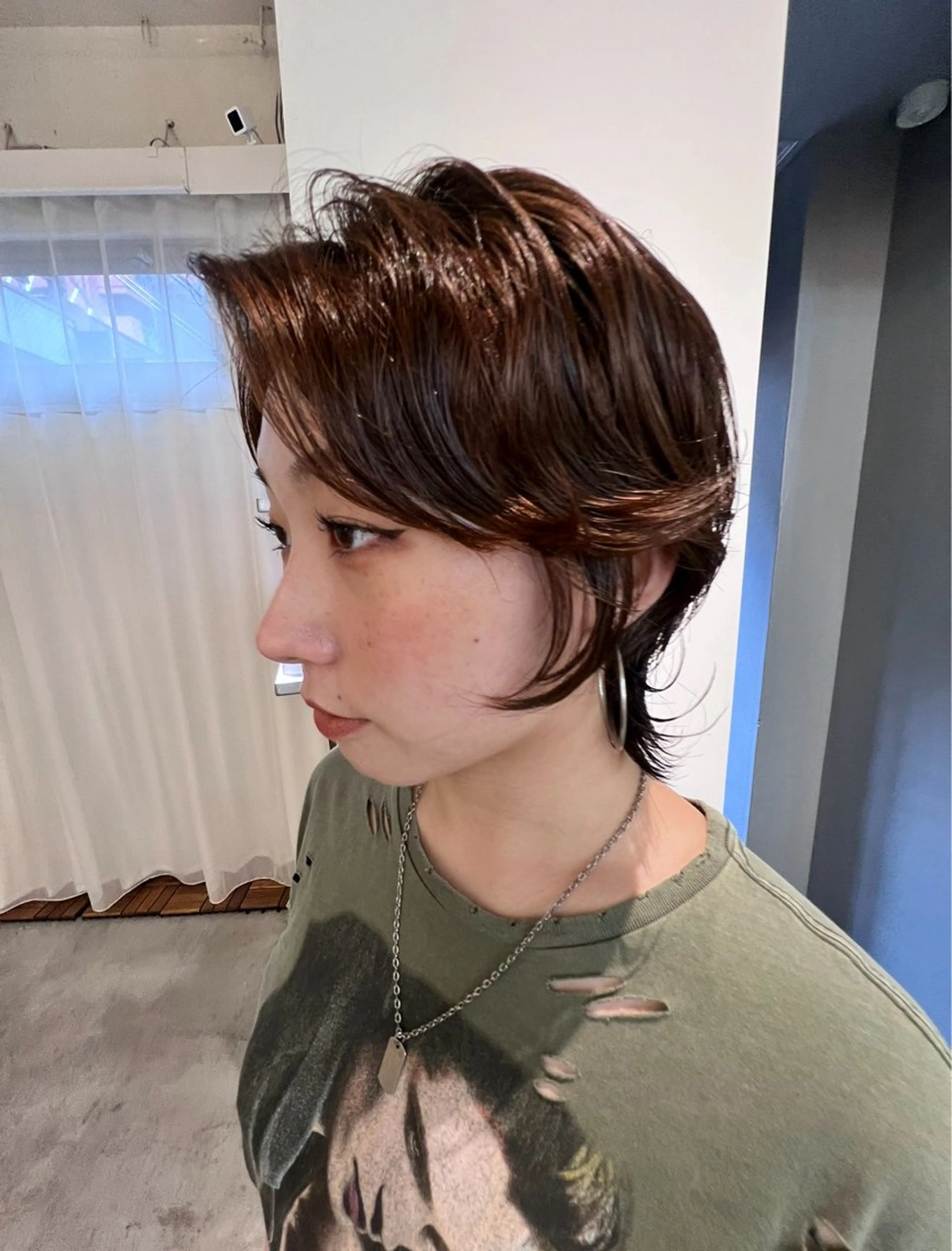 ミディアム パーマ カット パーマ トリートメント 圧倒的デザイン力 店長🎨RENAのヘアスタイル