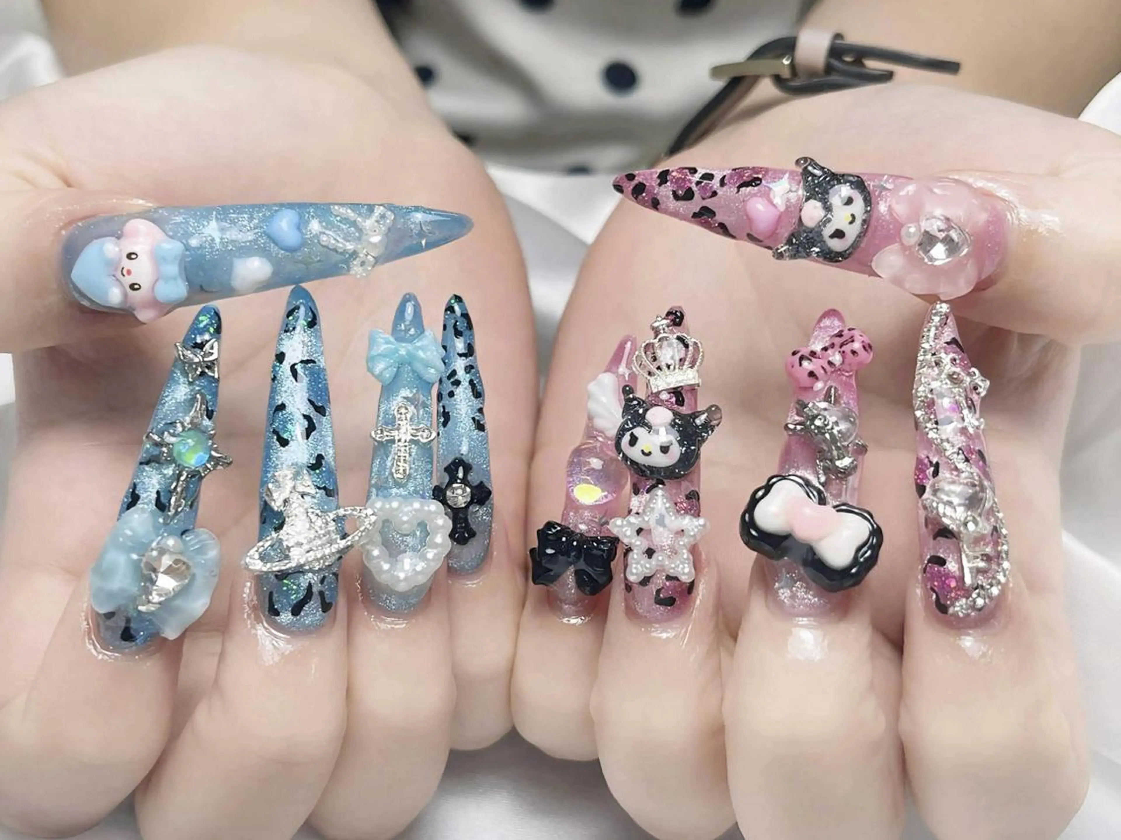 ネイル アートネイル フレンチネイル ジェルネイル ガーリー キラキラネイル Nova Nailのネイルデザイン