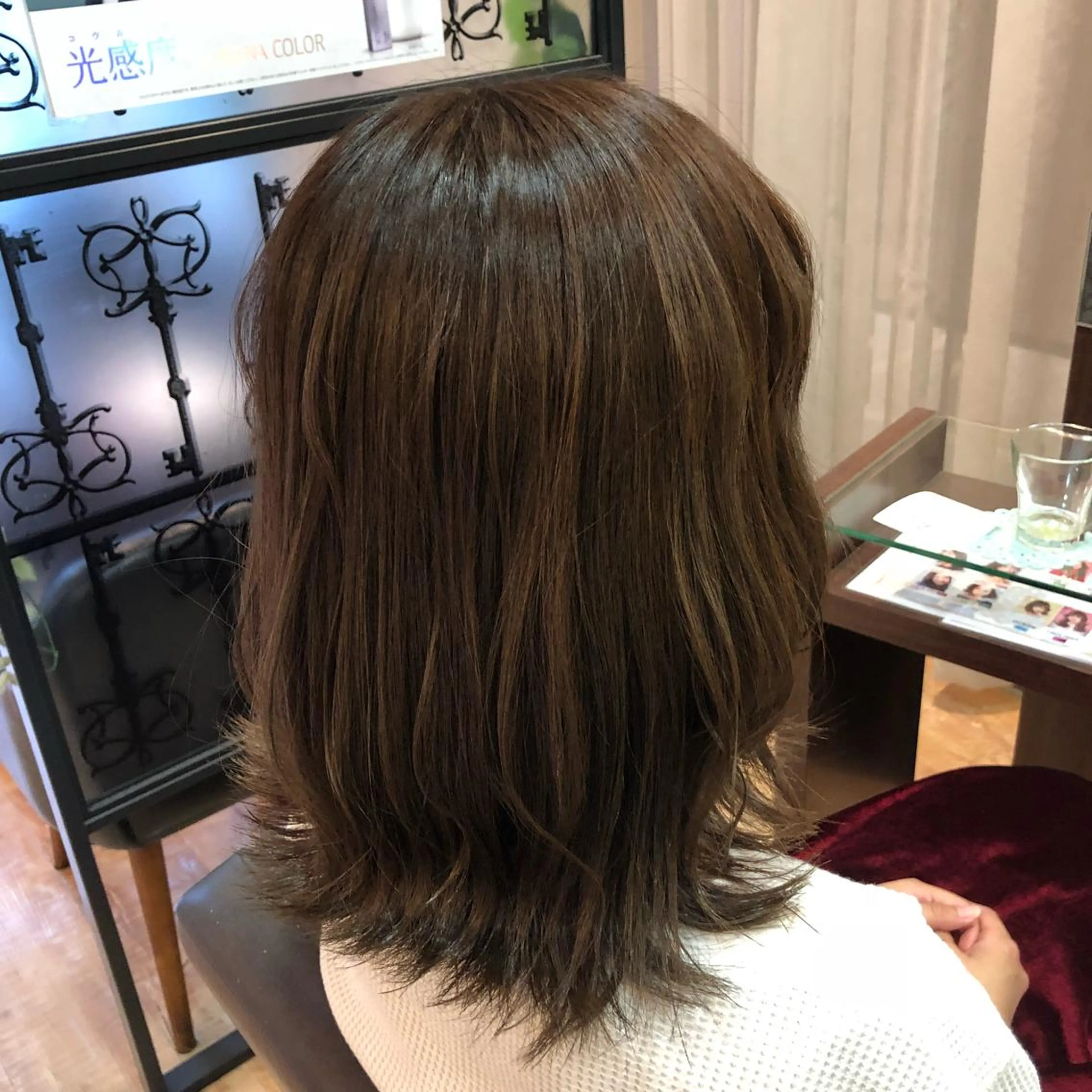 ミディアム カラー 【寺田町】ソリハシ アキラのヘアスタイル
