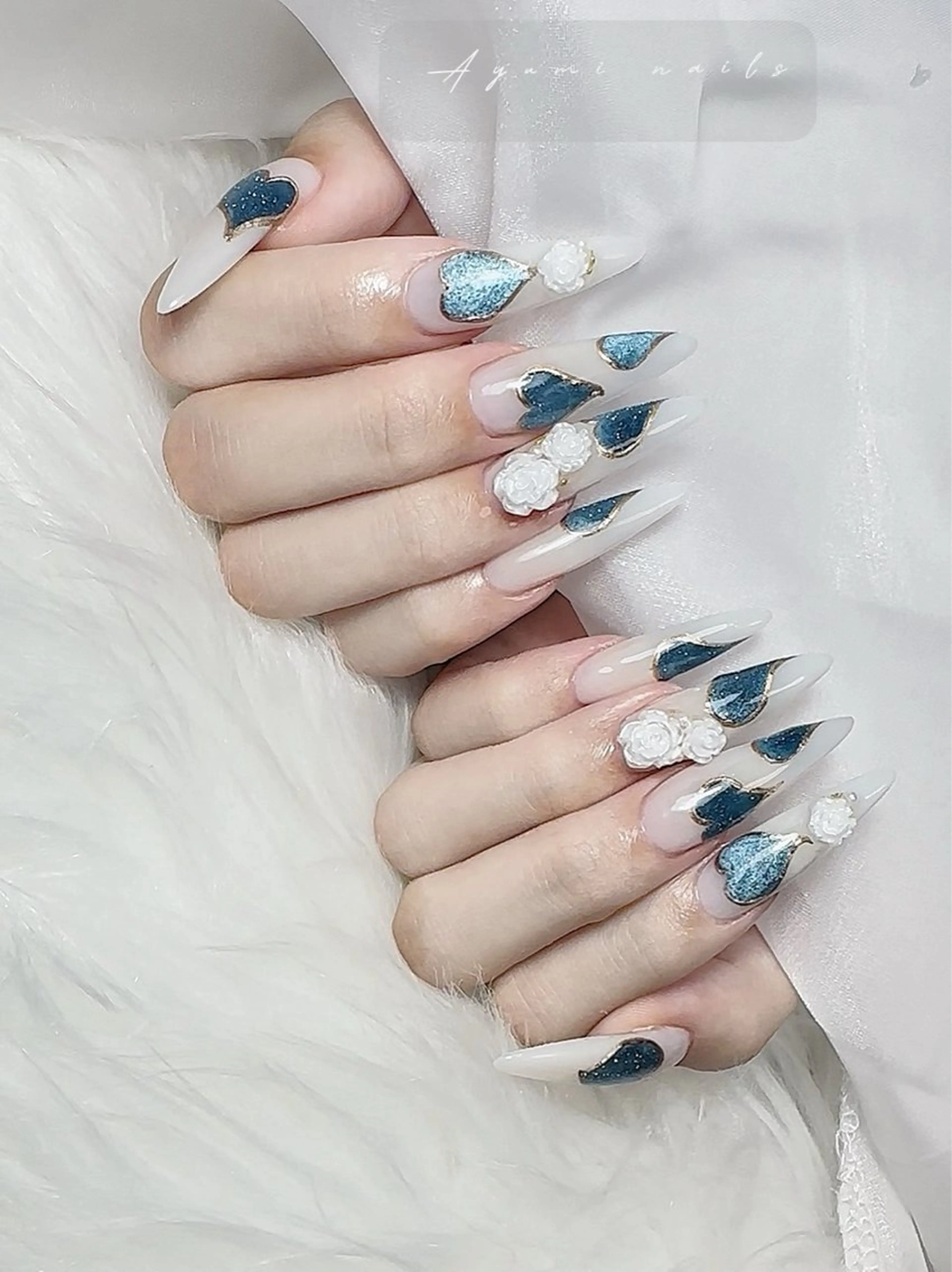 ネイル 長さ出し ハンドネイル Ayumi nails川崎店のネイルデザイン