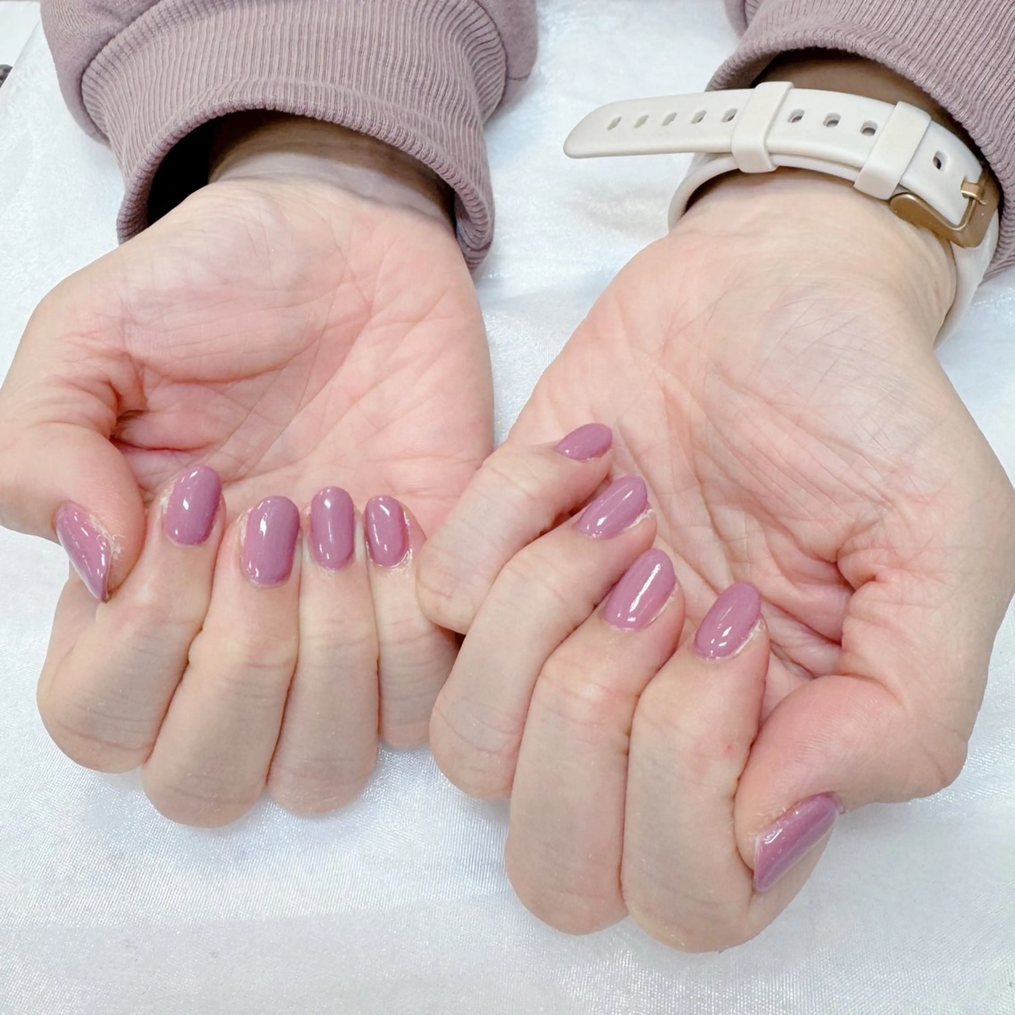 ネイル ワンカラーネイル ピンク 春ネイル maruyasu. yのネイルデザイン