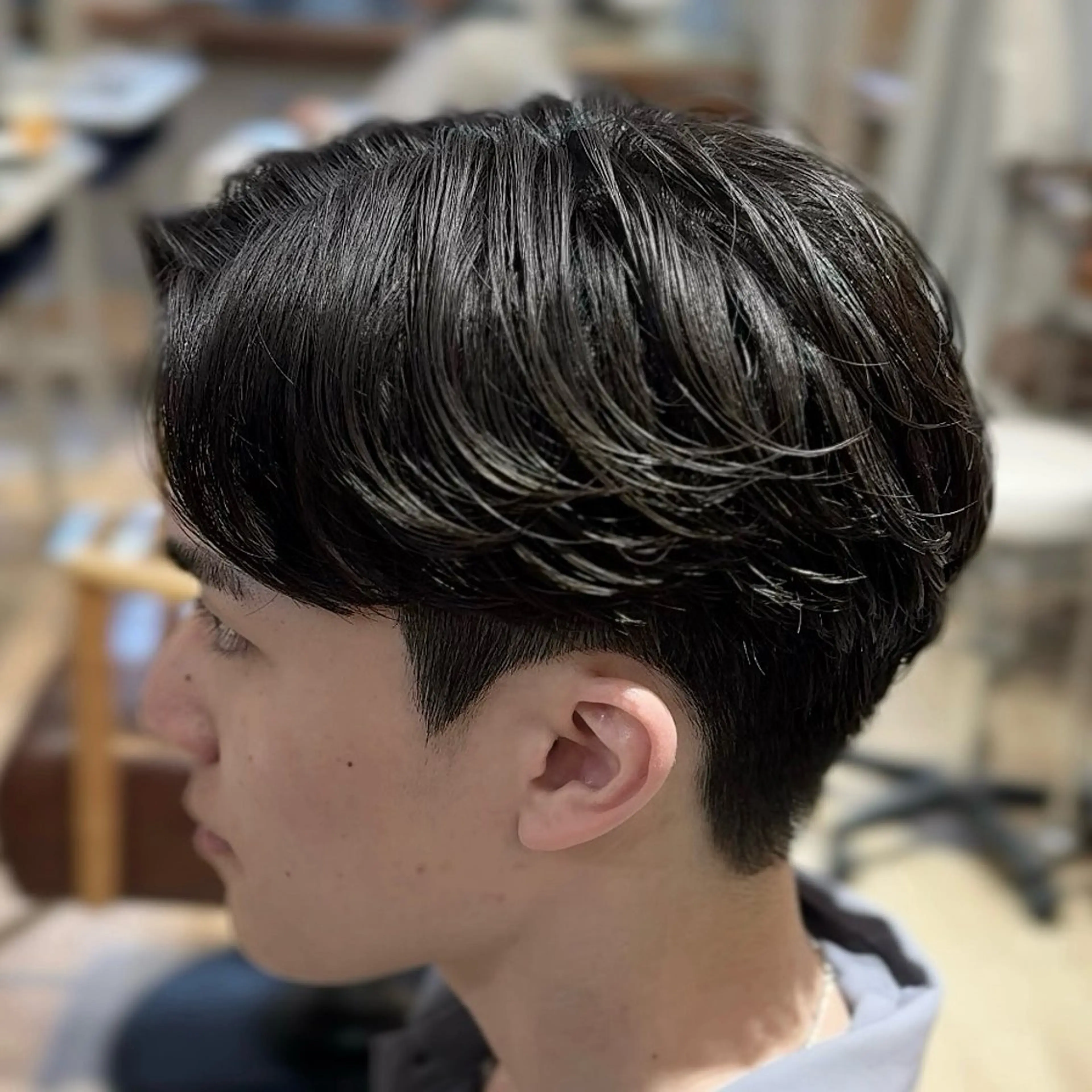 メンズ カット パーマ メンズカット/毛流れ メンズパーマ/ヤナイのヘアスタイル