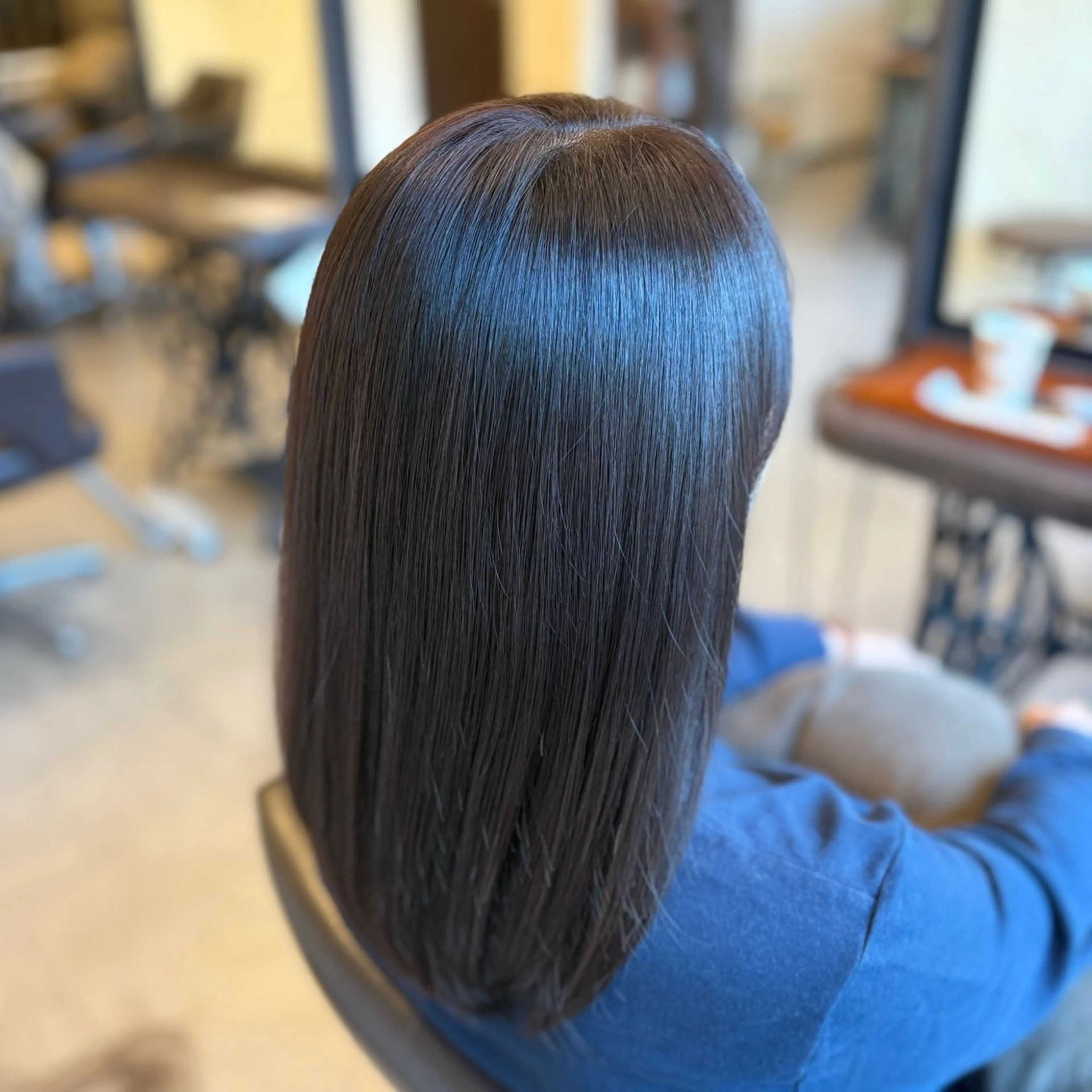 セミロング カラー 卒業式のヘアスタイル カット ヘアカラー トリートメント 山下ちひろ/似合わせ /髪質改善/縮毛矯正のヘアスタイル