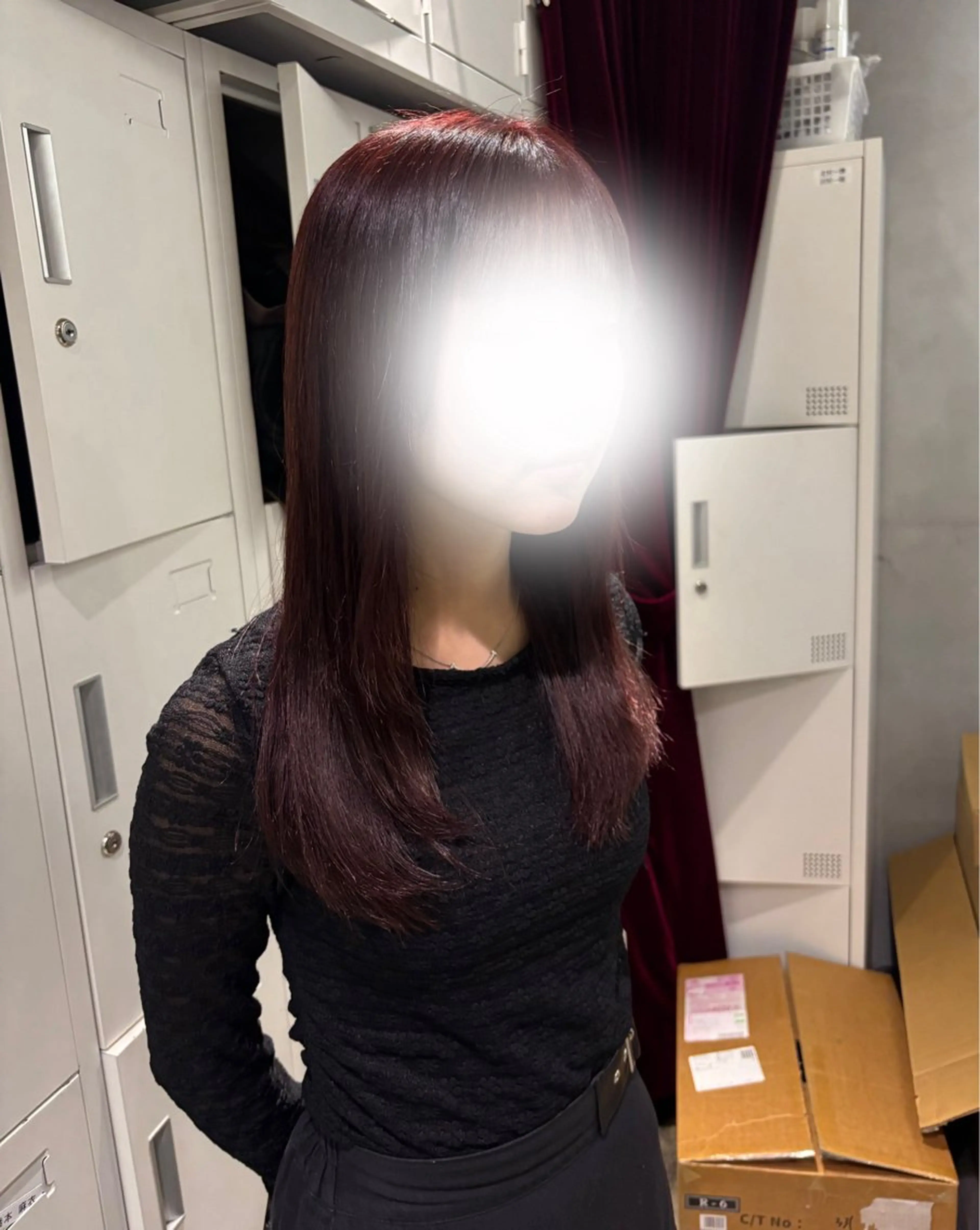 カラー レッドカラー ヘアカラー 深みモテカラー˚✧ YUKAのヘアスタイル