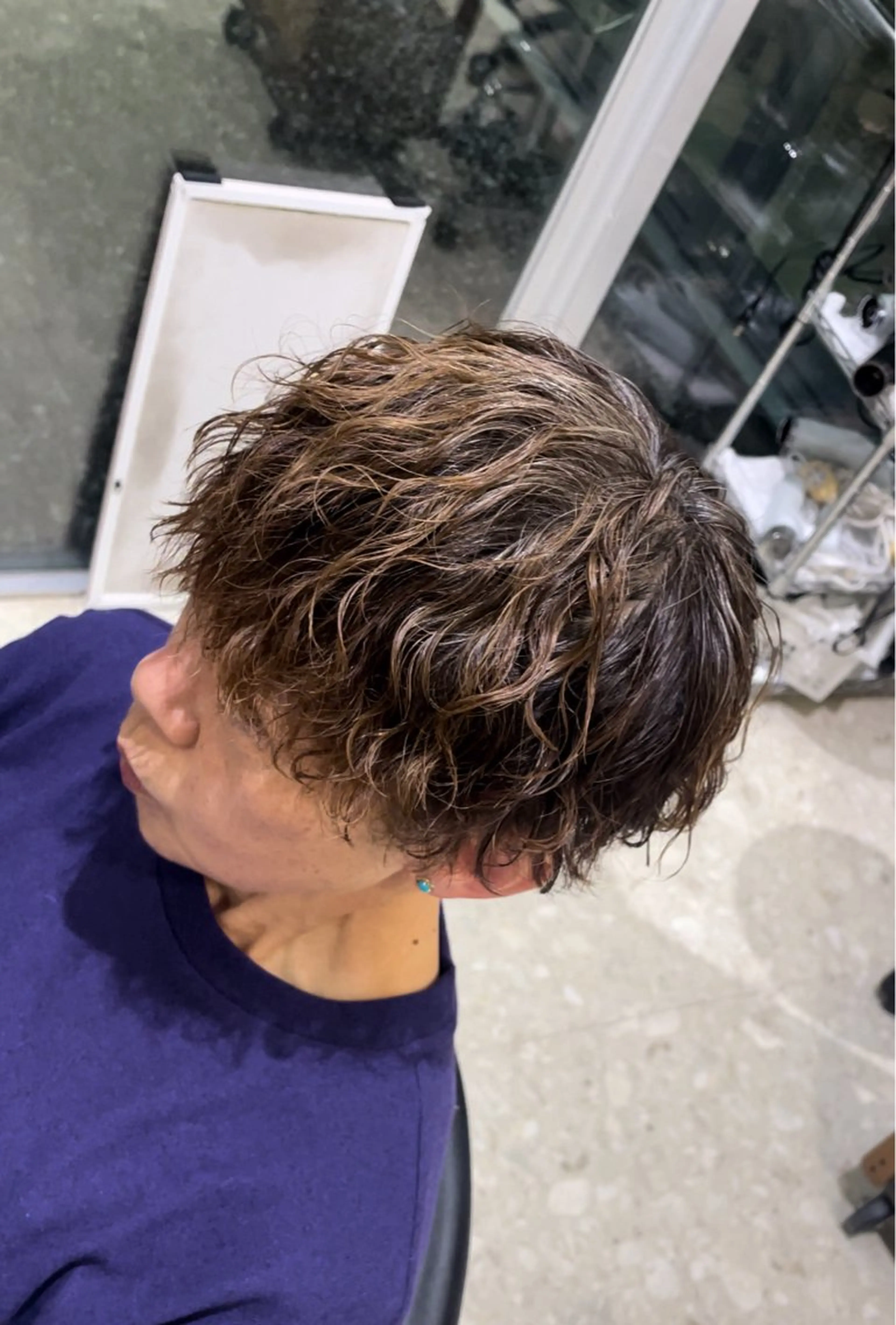 パーマ メンズ マッシュ 小島 海斗のヘアスタイル