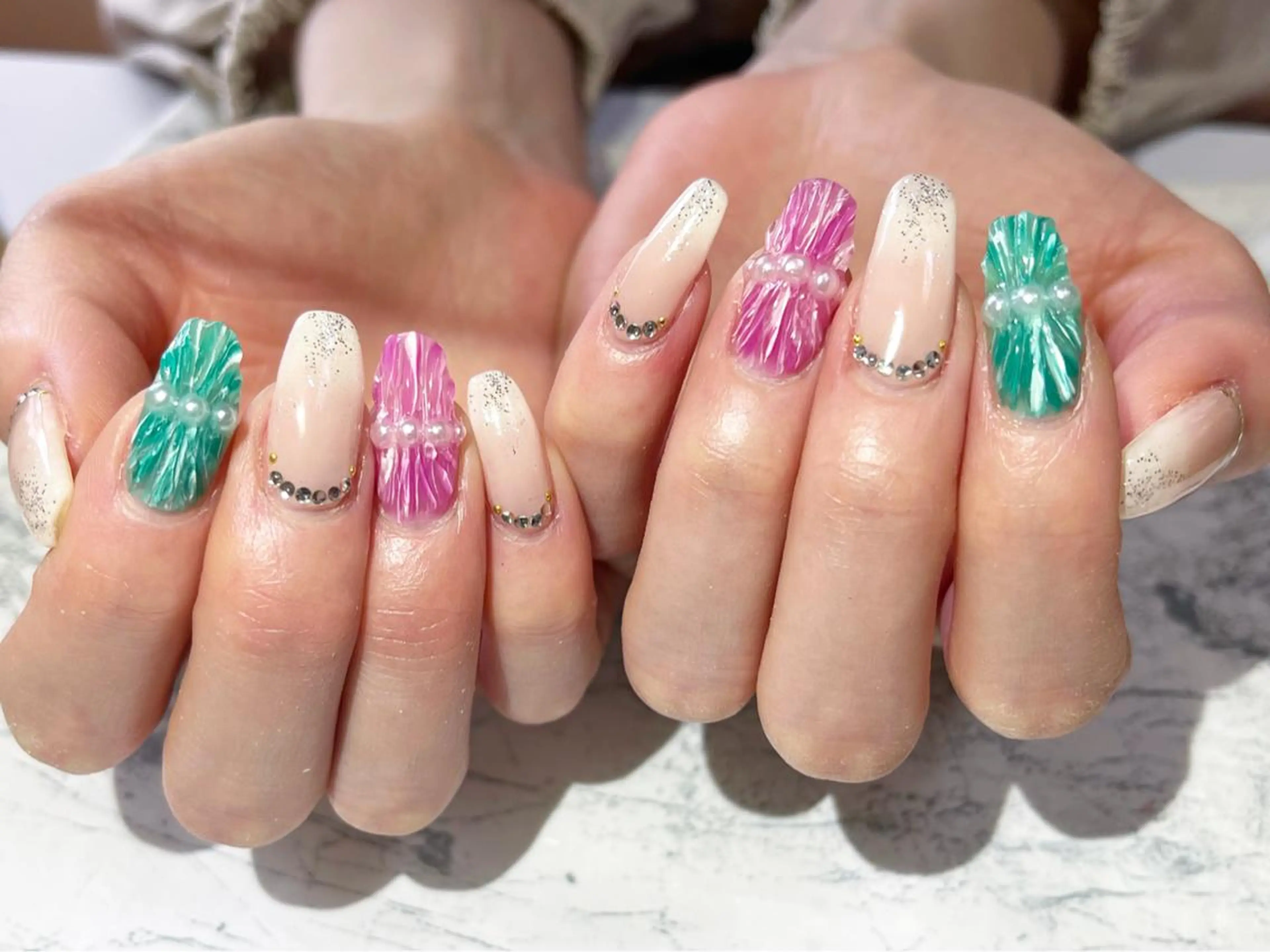 ネイル フットネイル ニュアンスネイル シンプルネイル 春ネイル 夏ネイル nail fufla ♡yamane♡のネイルデザイン
