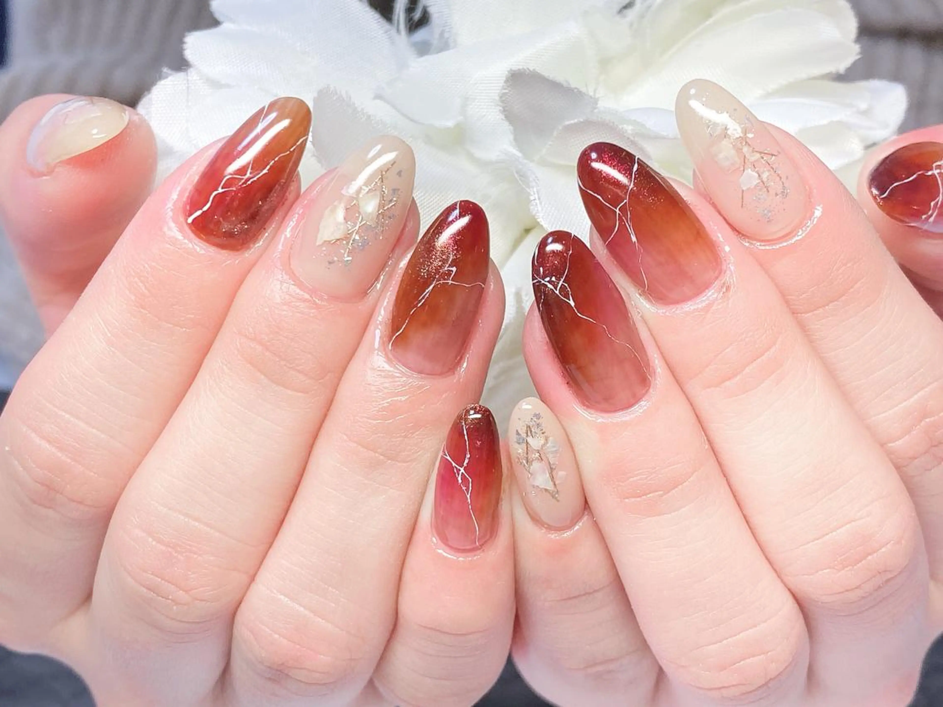ネイル ニュアンスネイル ハンドネイル Ｎail Ｓalon ertiのネイルデザイン