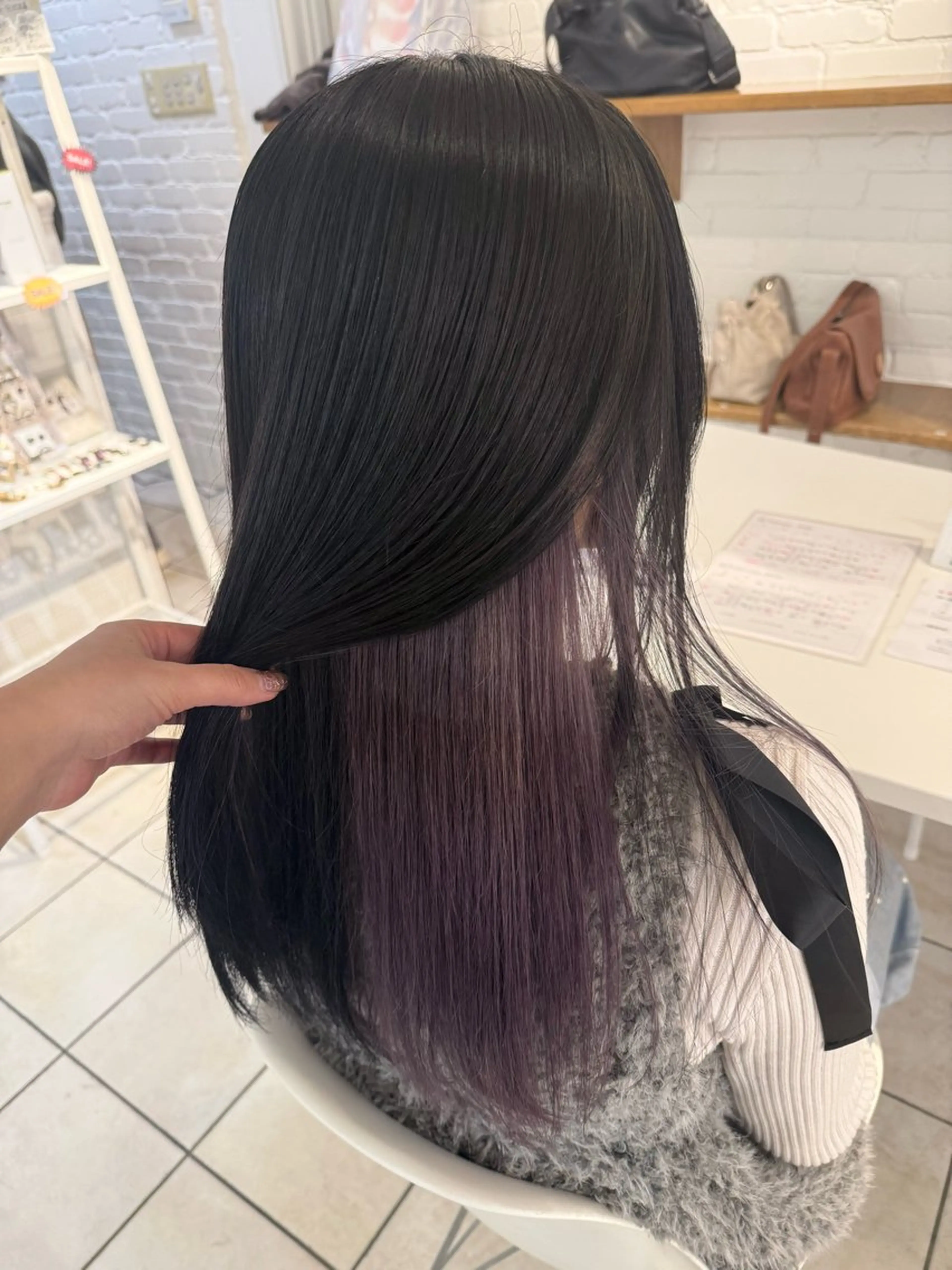 ロング カラー ラベンダーカラー 🌟デザインカラー 🌟コノミ🌟のヘアスタイル