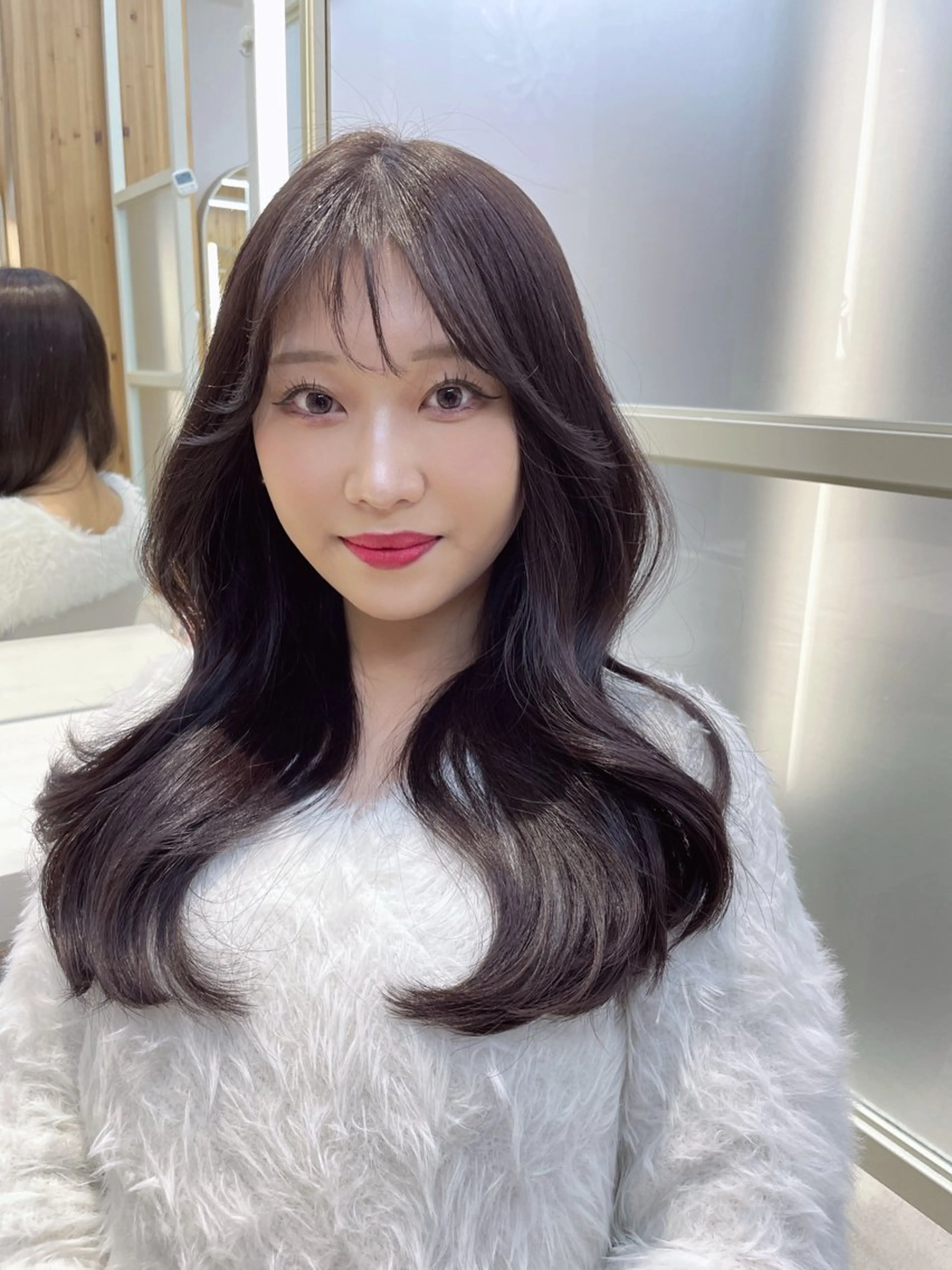 セミロング レイヤー/顔周り /透明感/TAKUのヘアスタイル