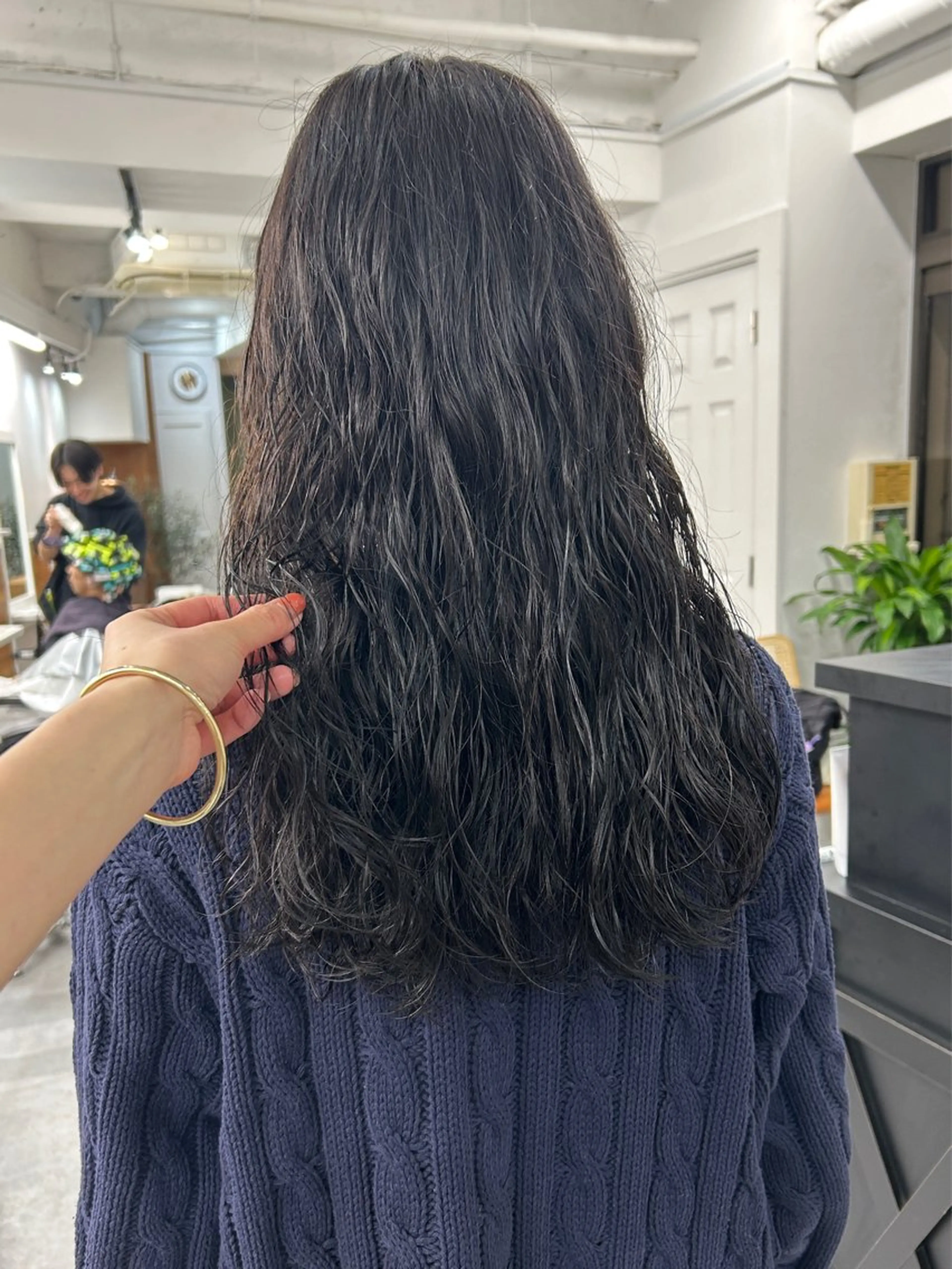 ロング パーマ カット パーマ トリートメント レイヤーボブ/ 艶カラー/サナ🌼のヘアスタイル