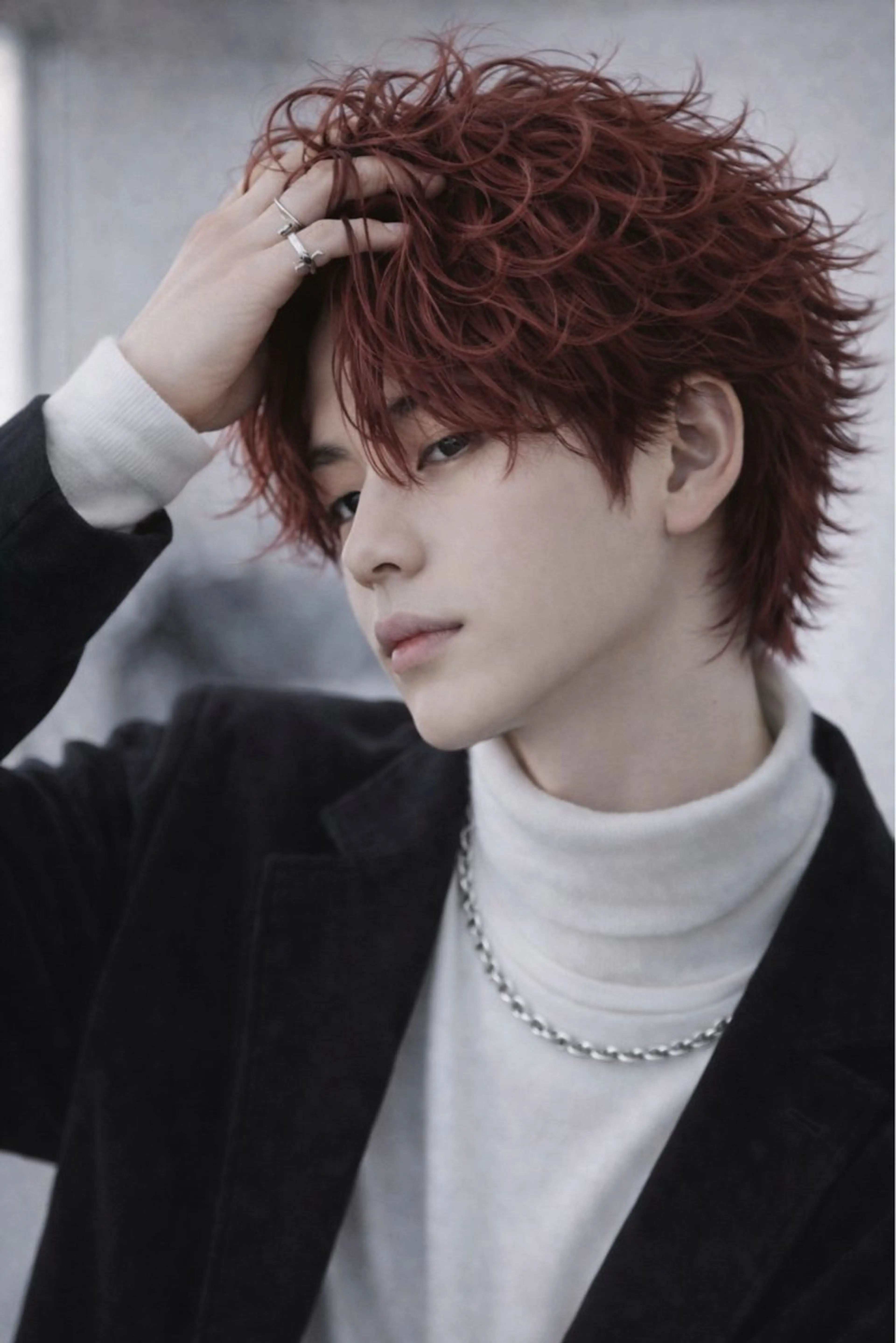 ショート カラー パーマ ヘアアレンジ メンズ カット ヘアカラー パーマ メンズNo.1美容師 Coshoのヘアスタイル