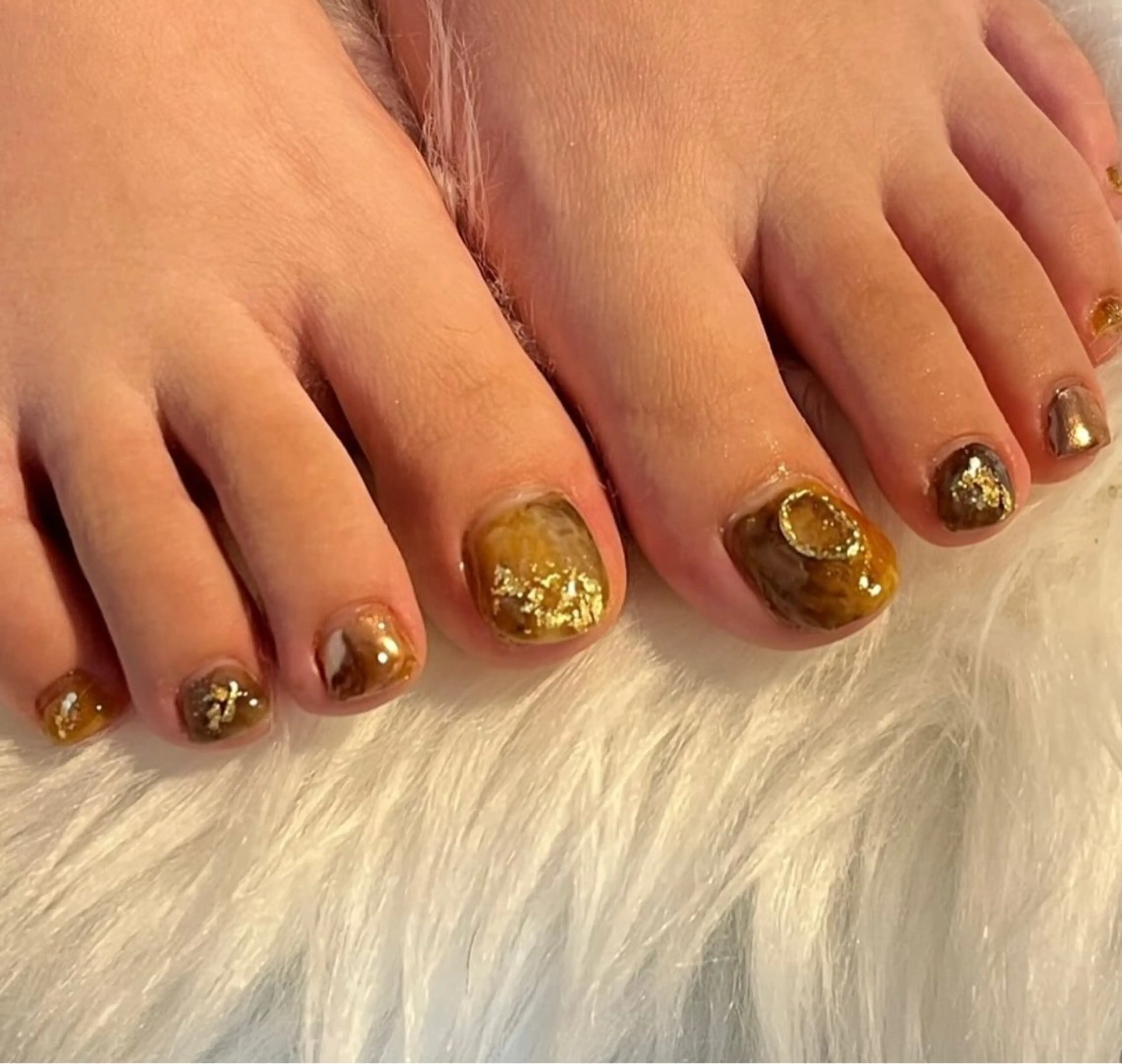 ネイル ニュアンスネイル フットネイル Lambnail所属・Lamb nail maiのネイルデザイン