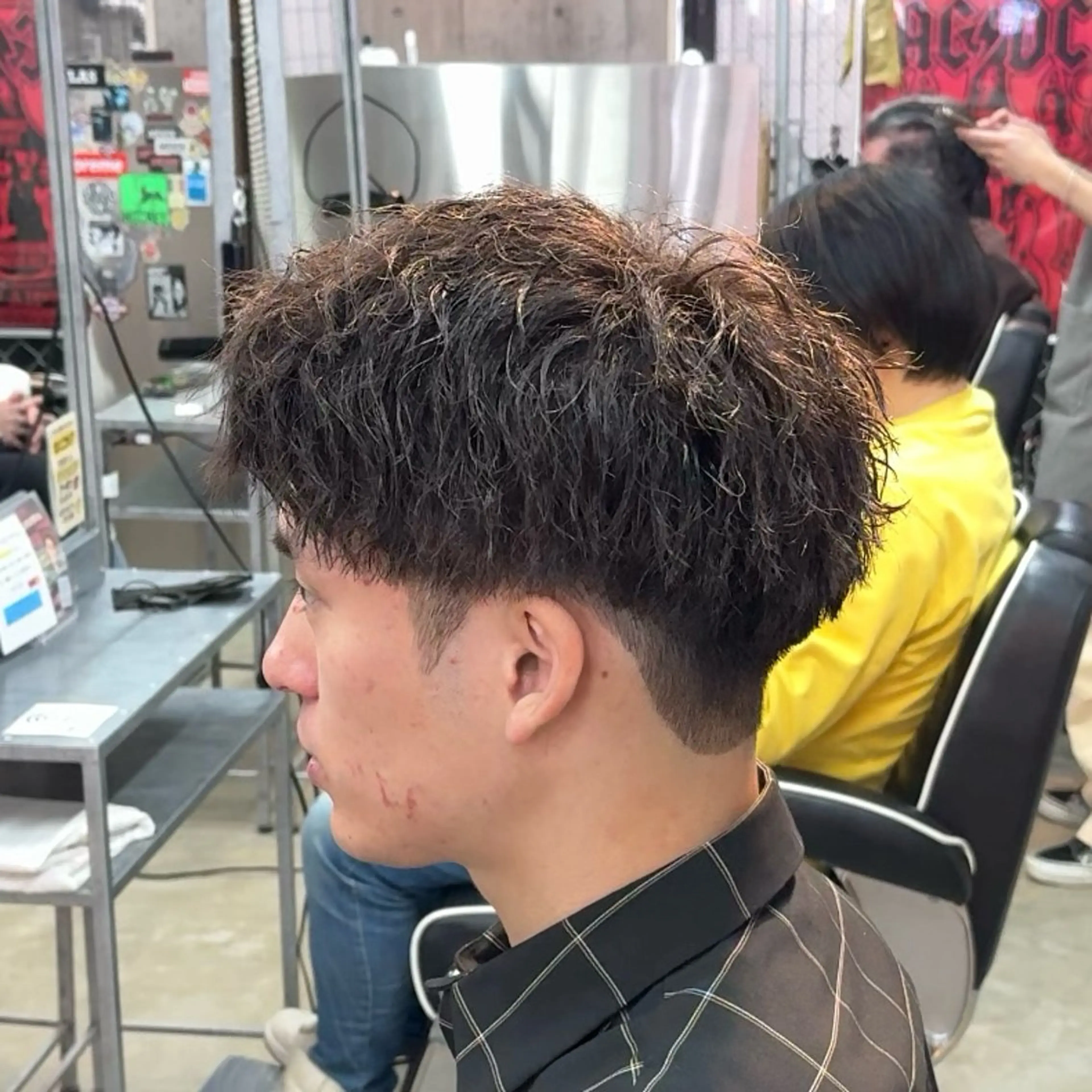 ショート パーマ ヘアアレンジ メンズ MENIN メンズ サロン　望月　涼太のヘアスタイル