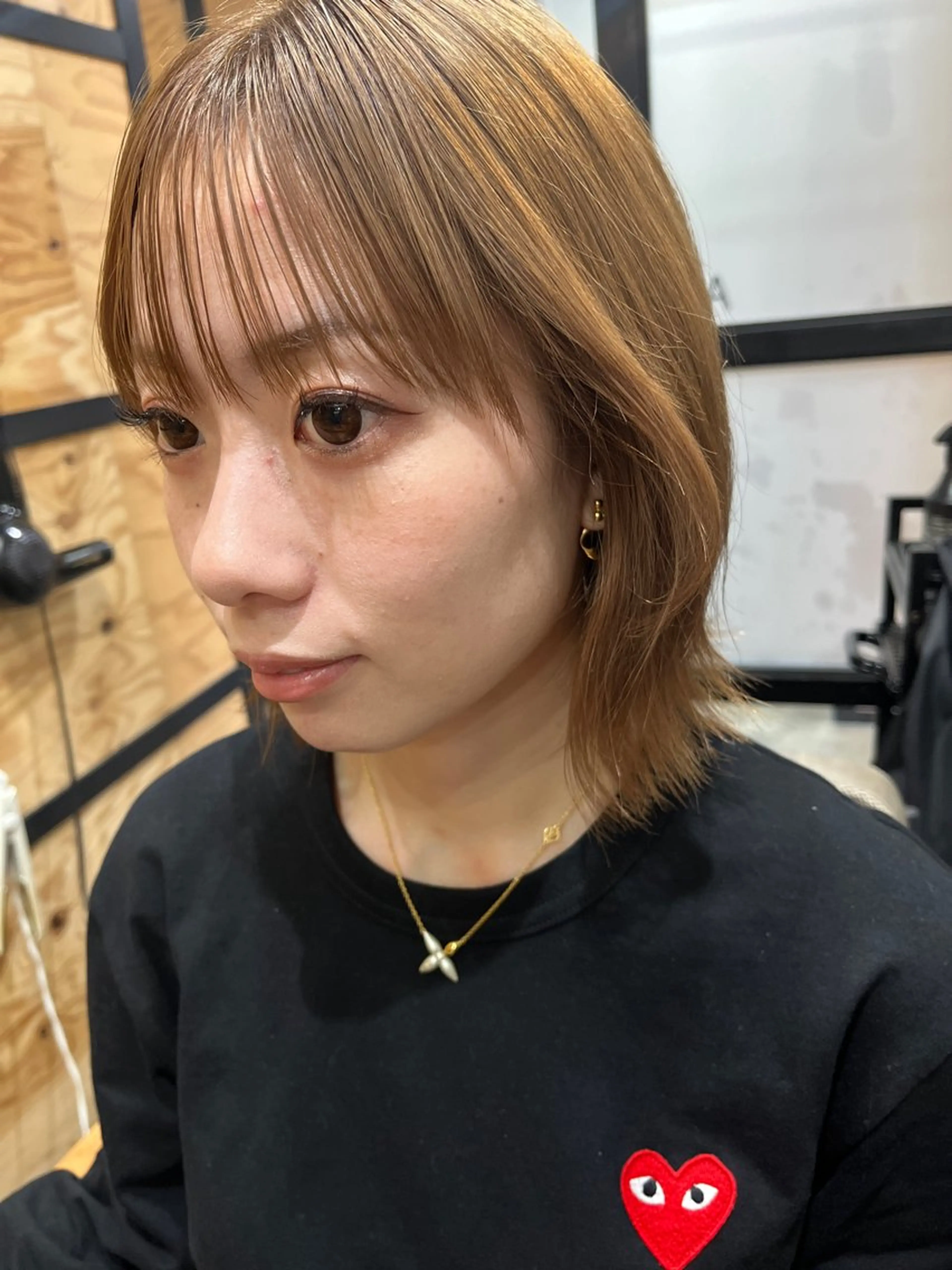 ミディアム カラー メンズ カット 久木原 ゆりのヘアスタイル