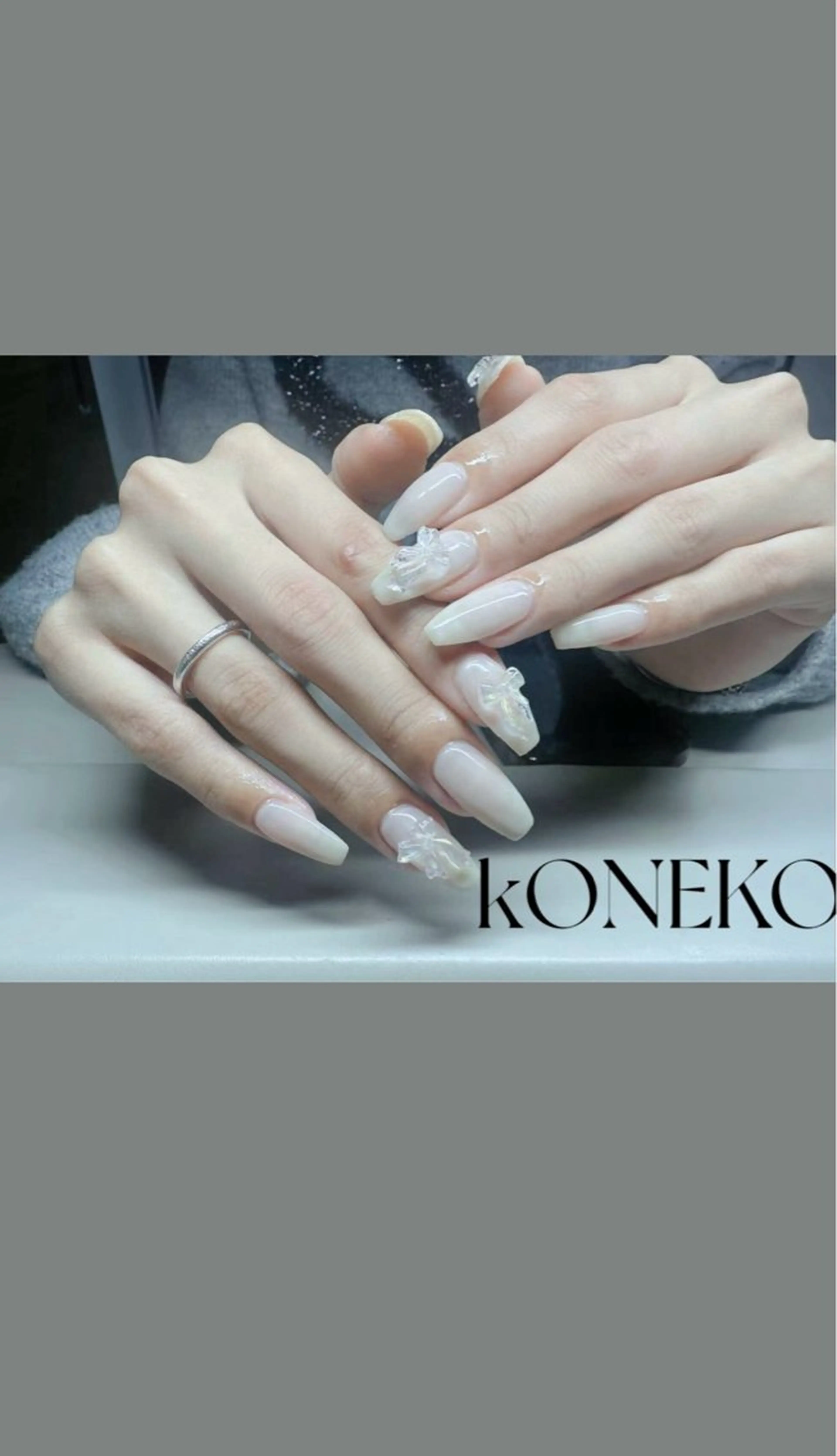 ネイル ハンドネイル コネコネイルサロン モデル用のネイルデザイン
