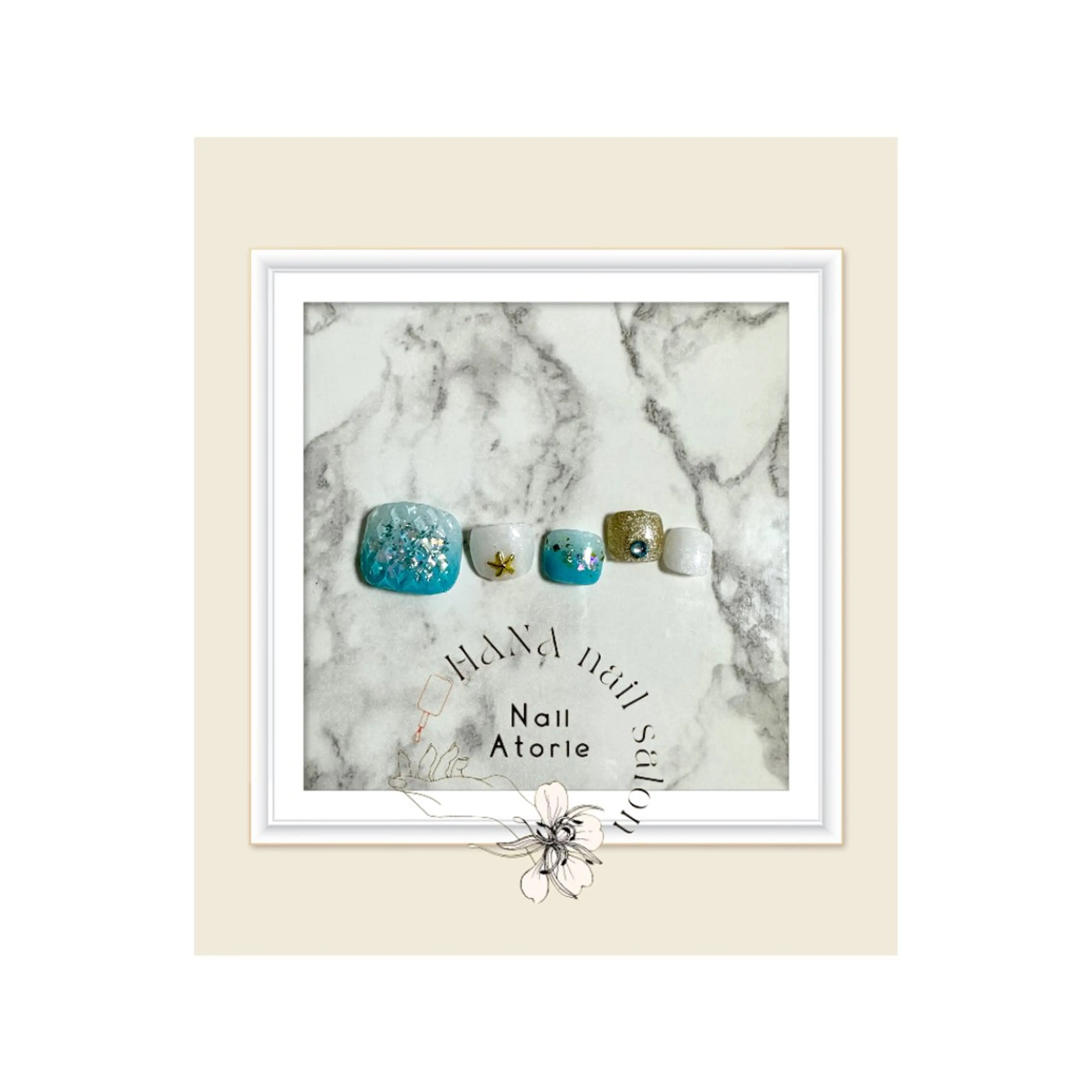 ネイル フットネイル 夏ネイル フットネイル HaNA 　nail salonのネイルデザイン