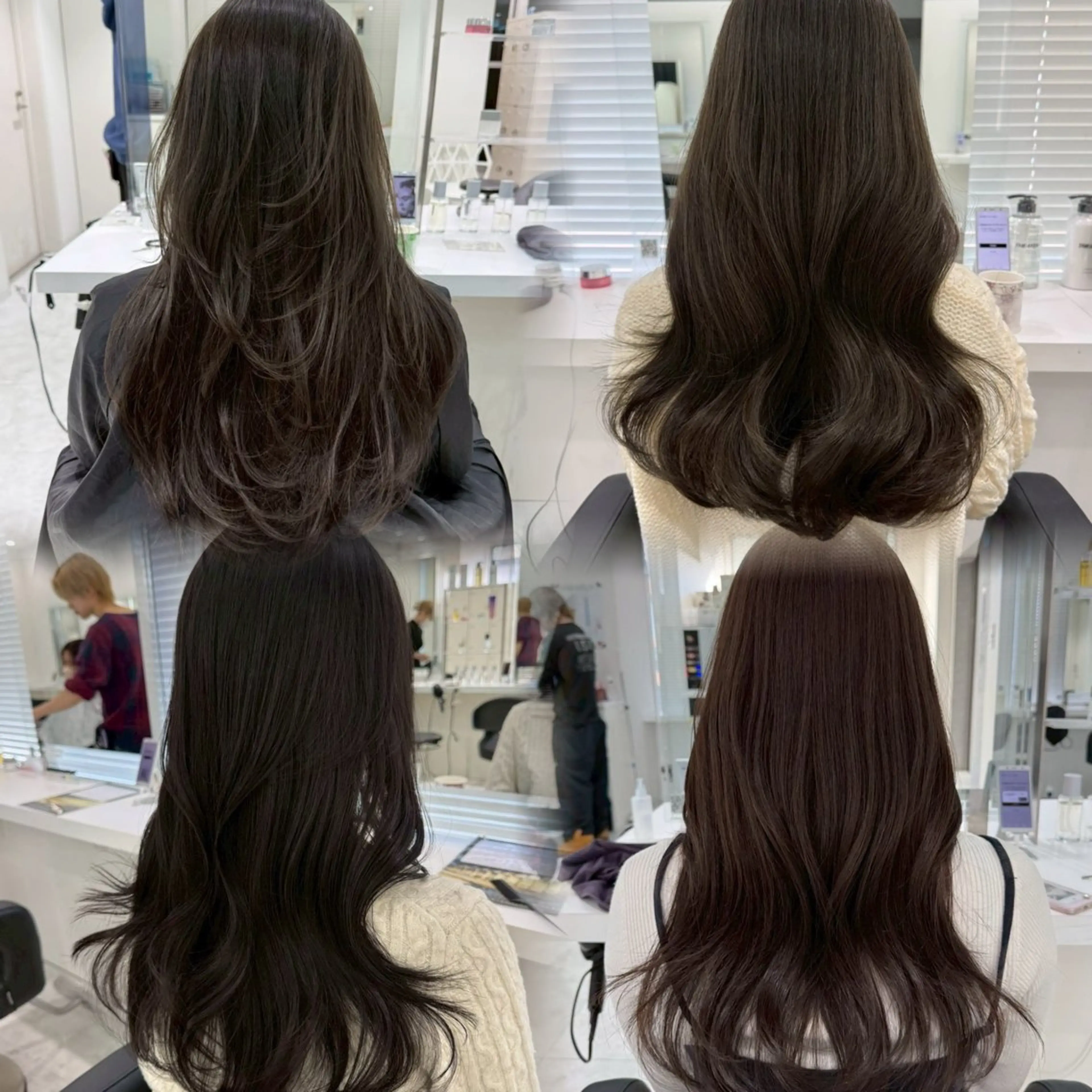 ロング カラー ヘアアレンジ ヘアカラー トリートメント 🌈くれは🎨デザイ ン🌟ダメージレスのヘアスタイル