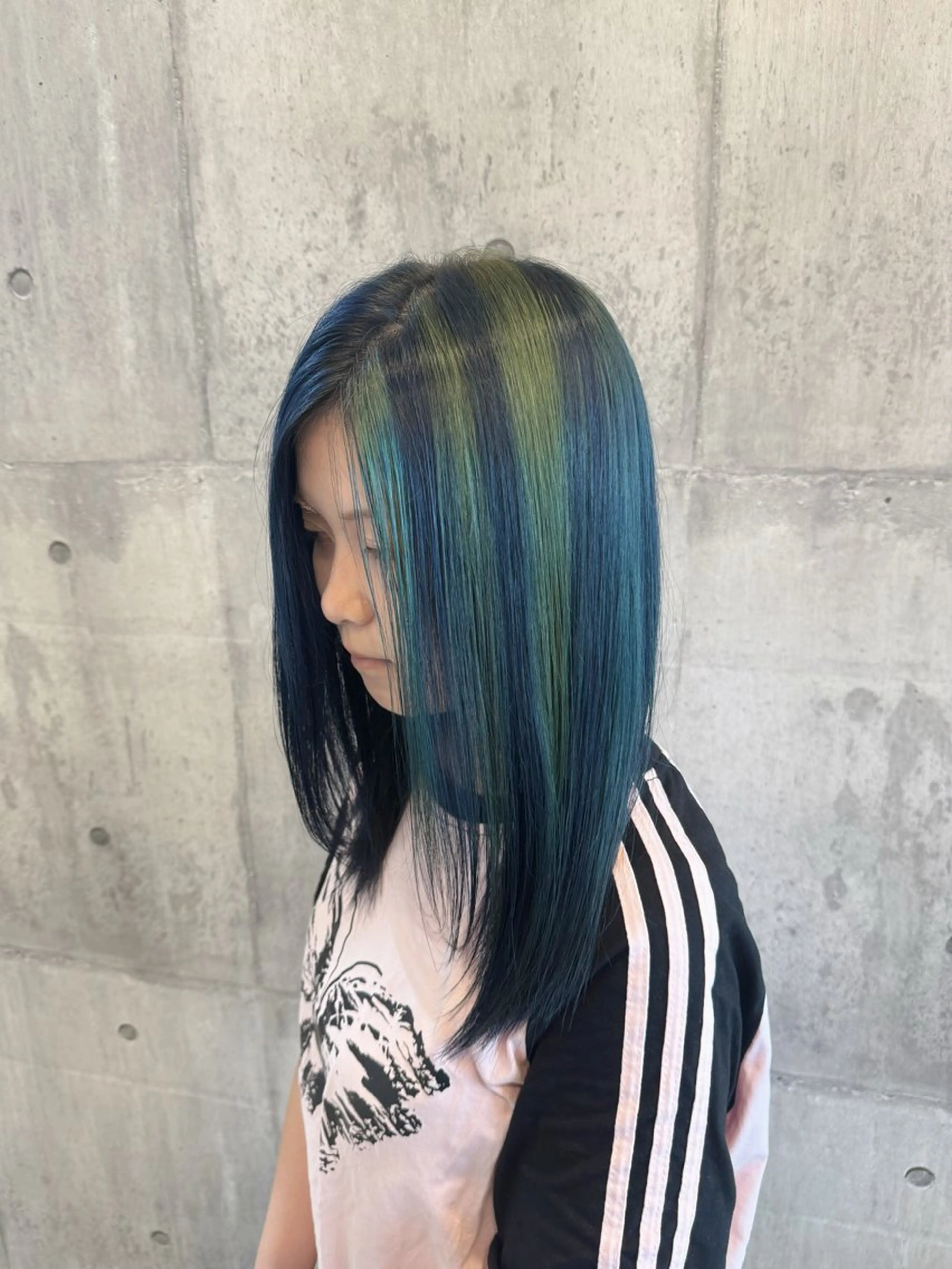 セミロング ヘアカラー トリートメント yuimarl切田 はじめ✨のヘアスタイル