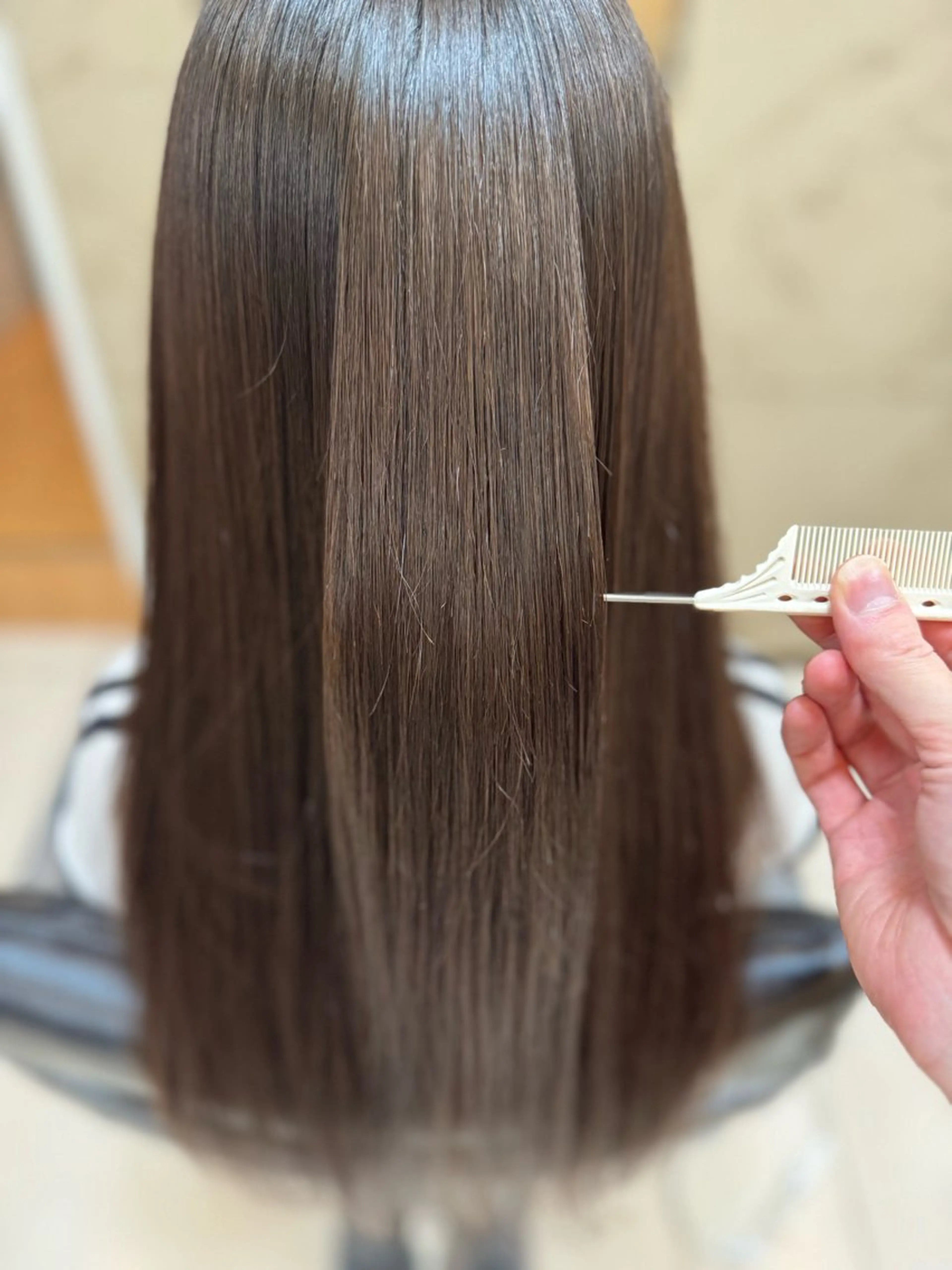 【レディース限定📸モニター様限定SNS撮影OK】自然な縮毛矯正＋似合わせカット　お支払いは現金またはPayPayのみの写真