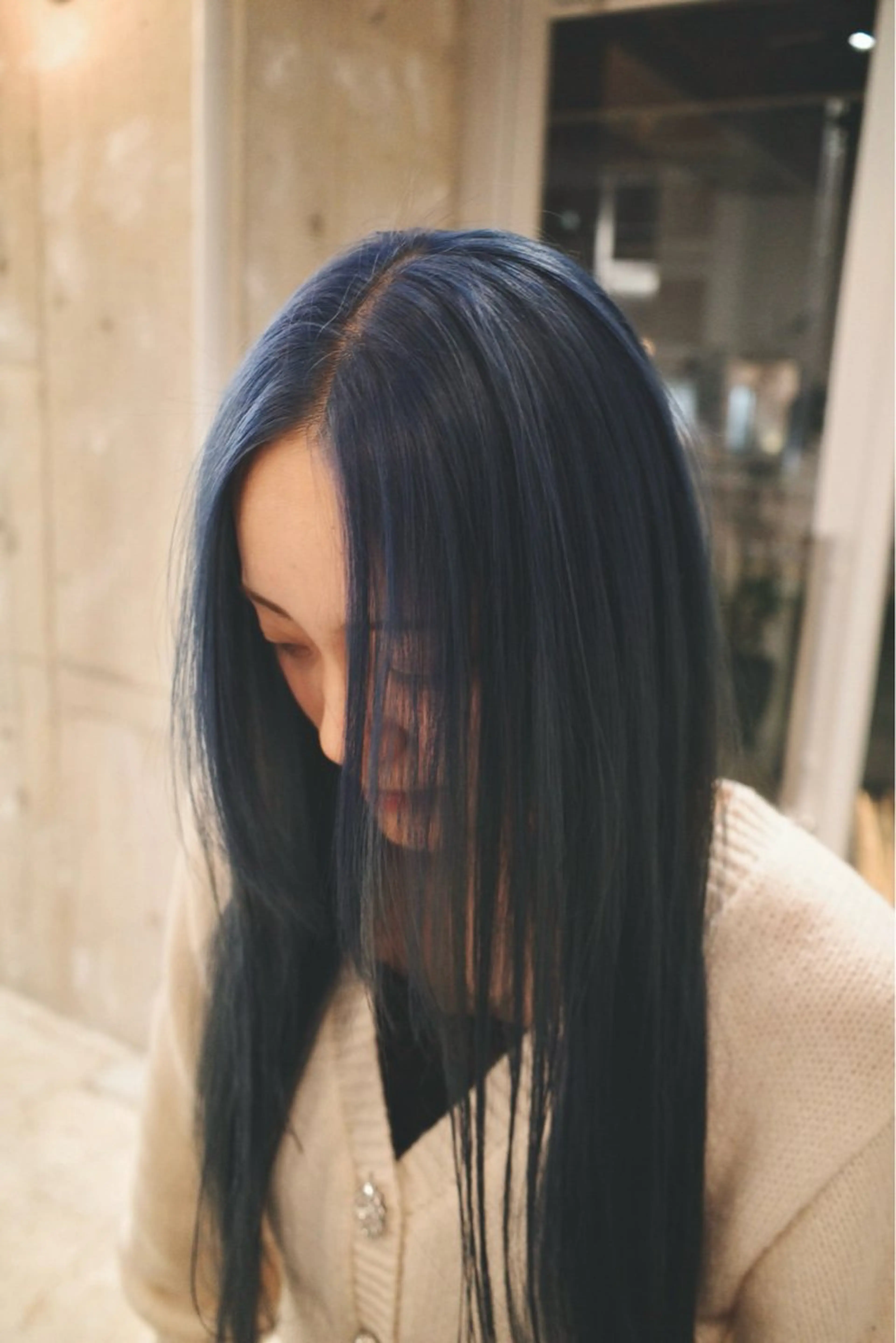 ロング カラー ブルーカラー ヘアカラー piilo. サダのヘアスタイル