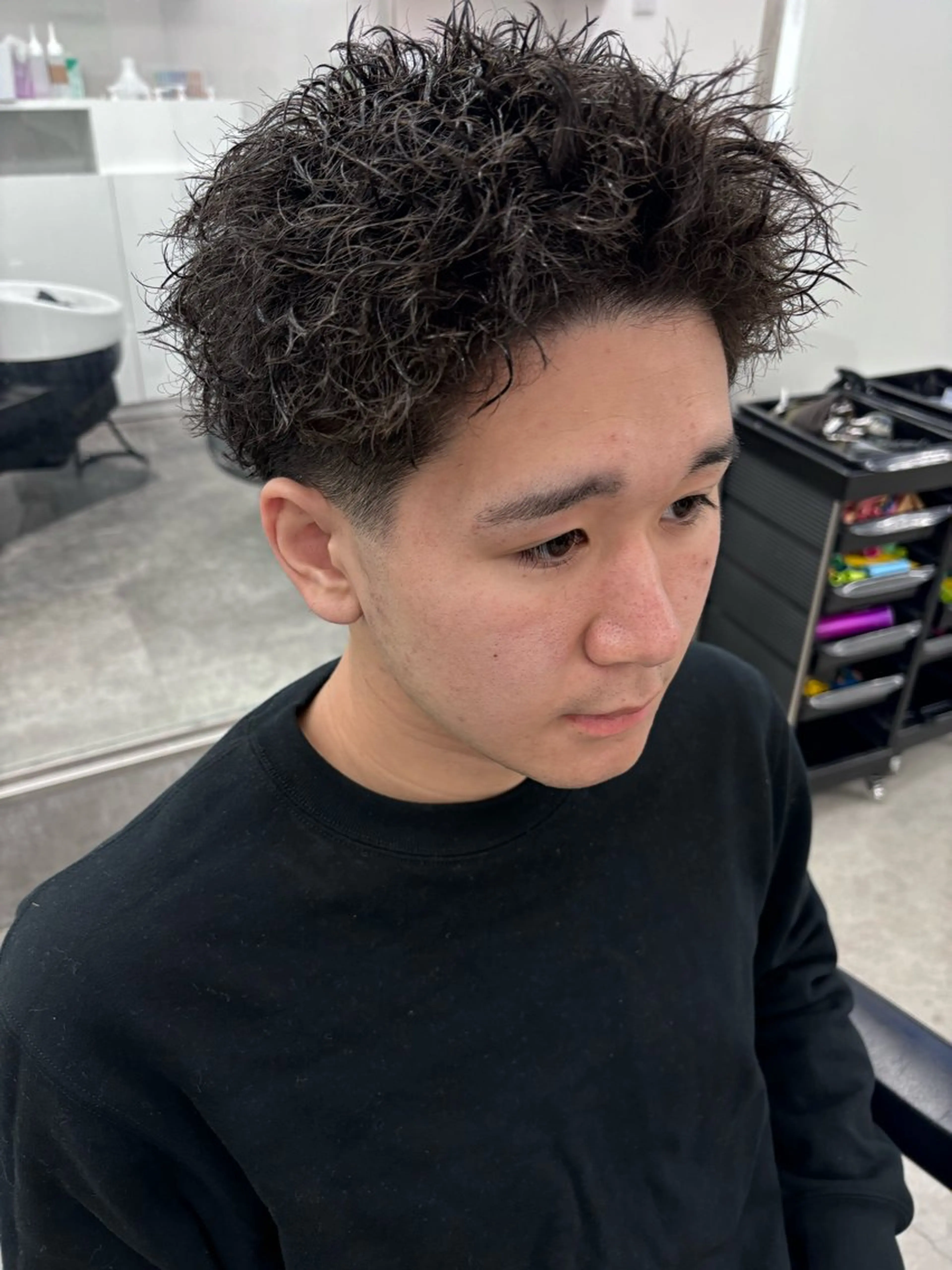 パーマ メンズ カット パーマ トリートメント 土岐 仁/メンズ専門 パーマ特化美容師🔥のヘアスタイル