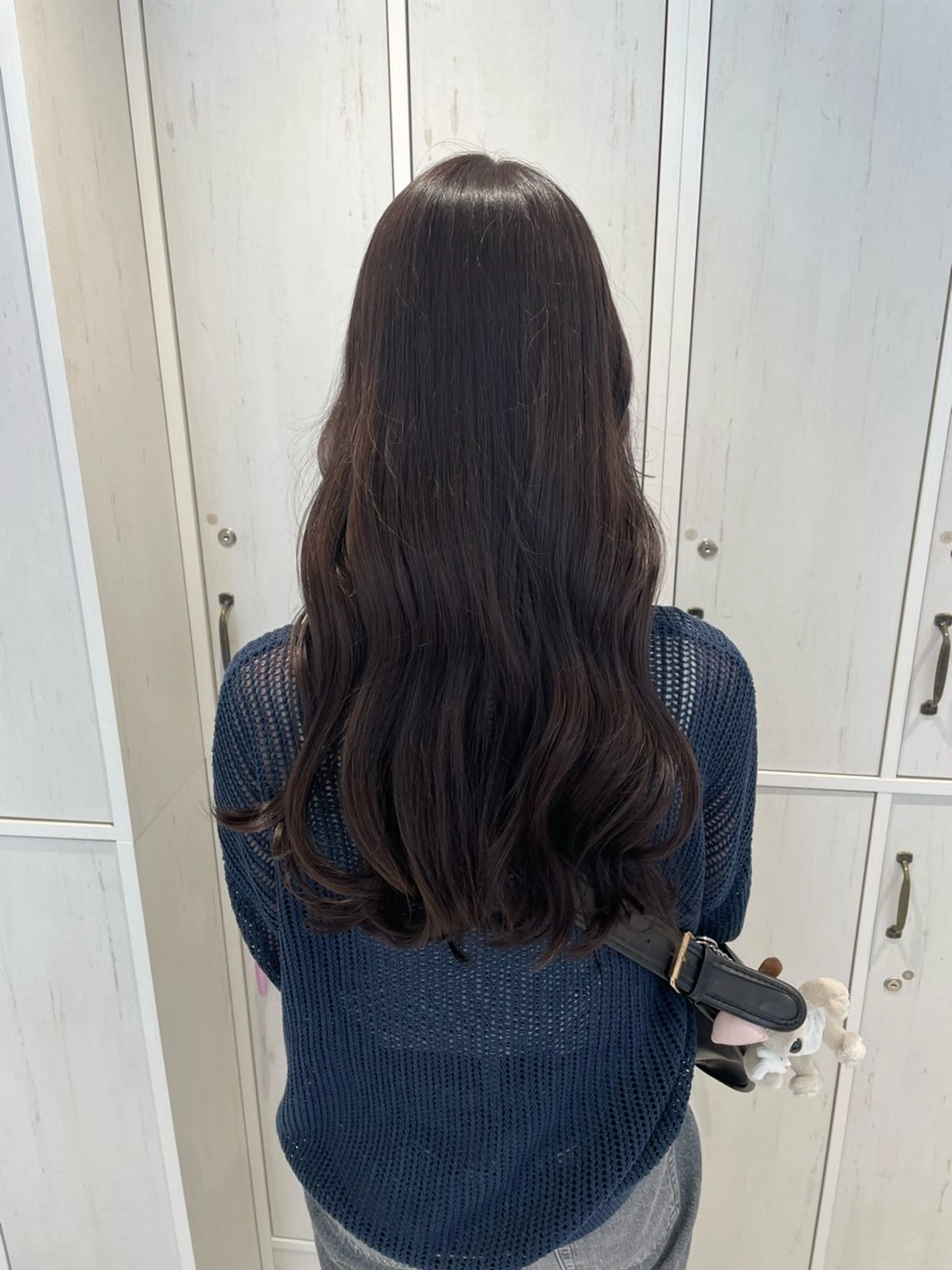 ロング カラー ヘアアレンジ グレージュ ラベンダーカラー ラベンダーグレージュ ラベンダーグレー 🌟当日予約OK🌟 西野楓加のヘアスタイル